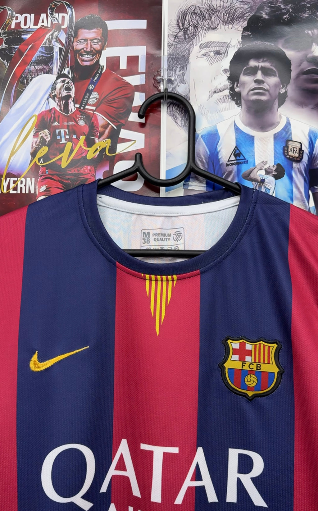 MESSI BARCA 14-15 HOME FULL SLEEVE KIT