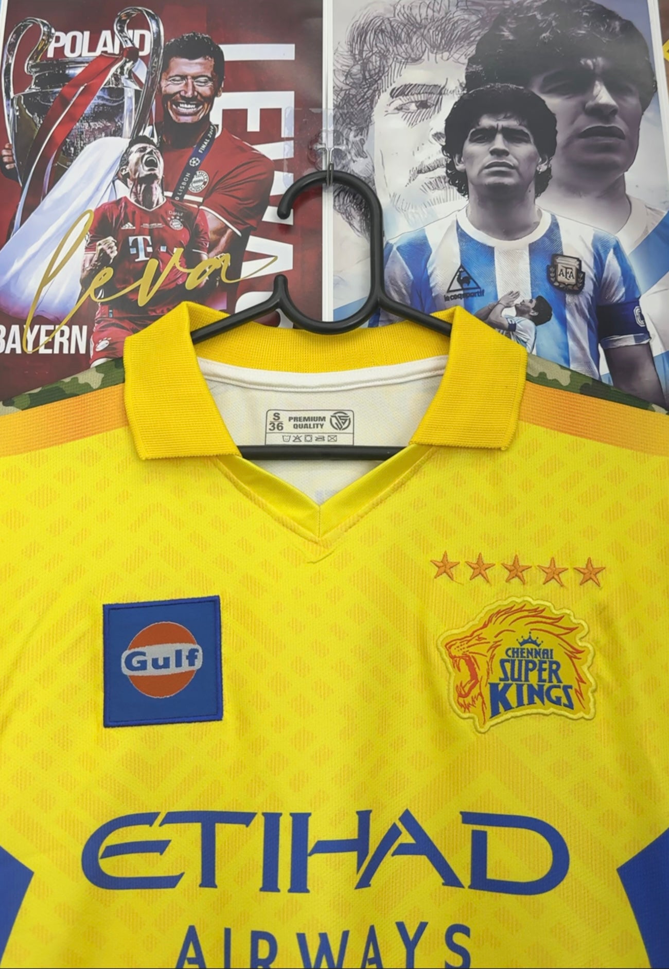 MS DHONI CSL IPL KIT