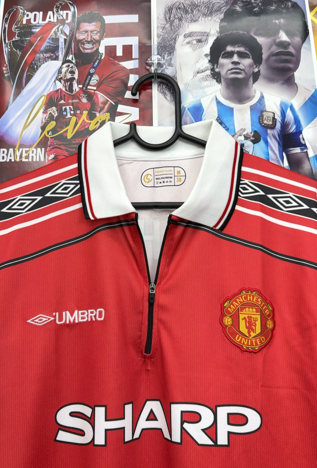 BECKHAM MAN UNITED 98-99 HOME FULL SLEEVE KIT