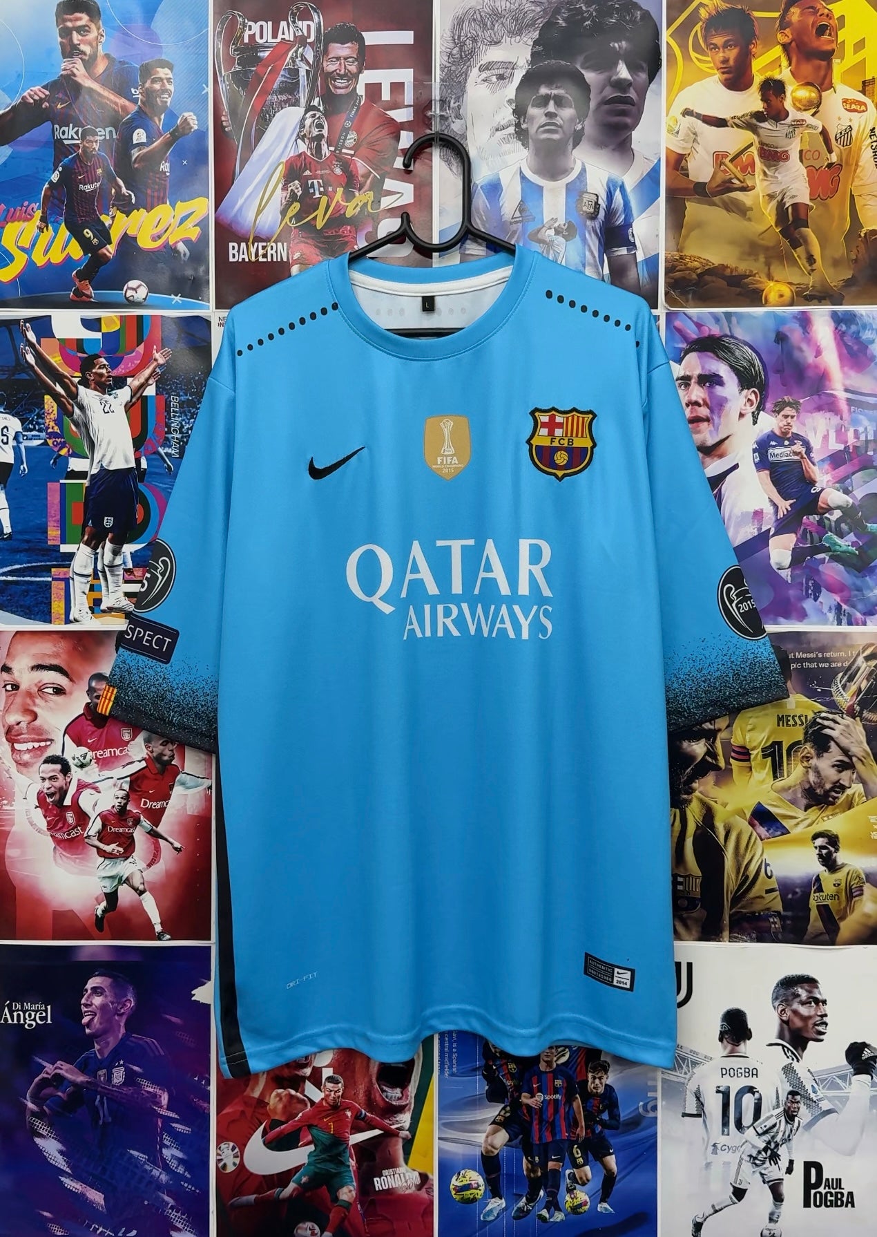 NEYMAR BARCA 15-16 THIRD OVERSIZED KIT