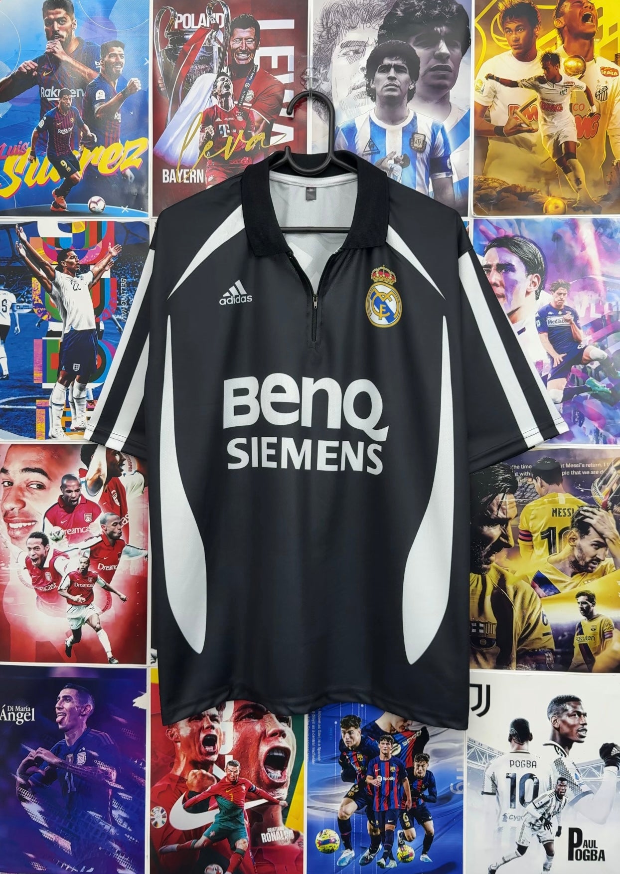 REAL MADRID BLACK ZIP OVERSIZED KIT