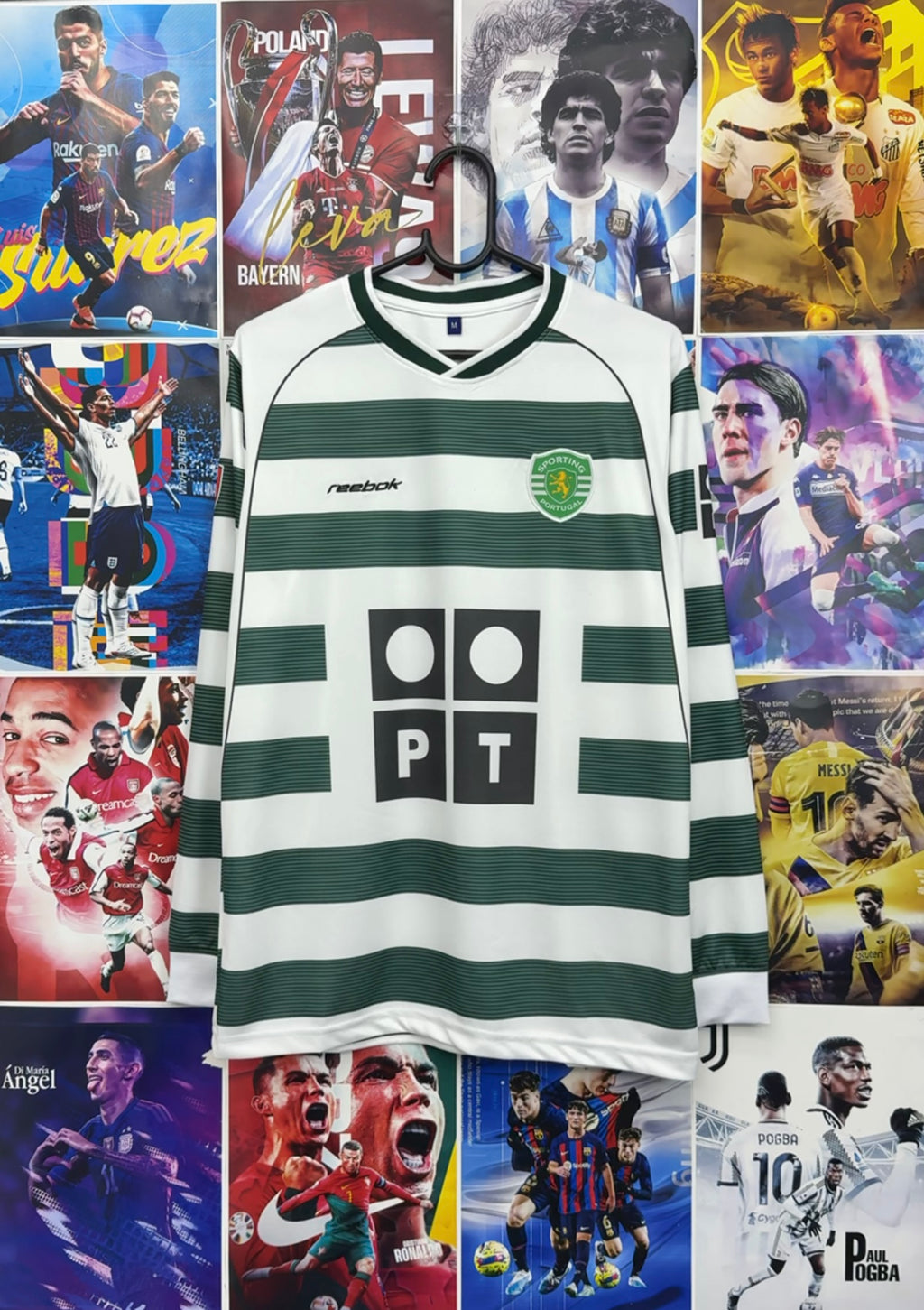 RONALDO SPORTING 02-03 HOME FULL SLEEVE KIT