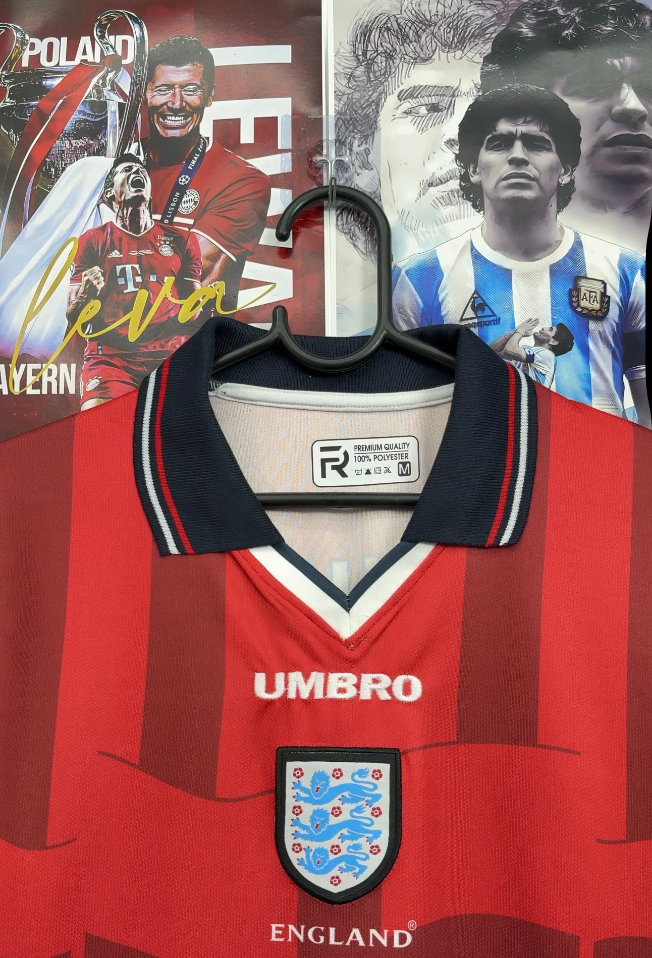 BECKHAM ENGLAND 1998 AWAY KIT