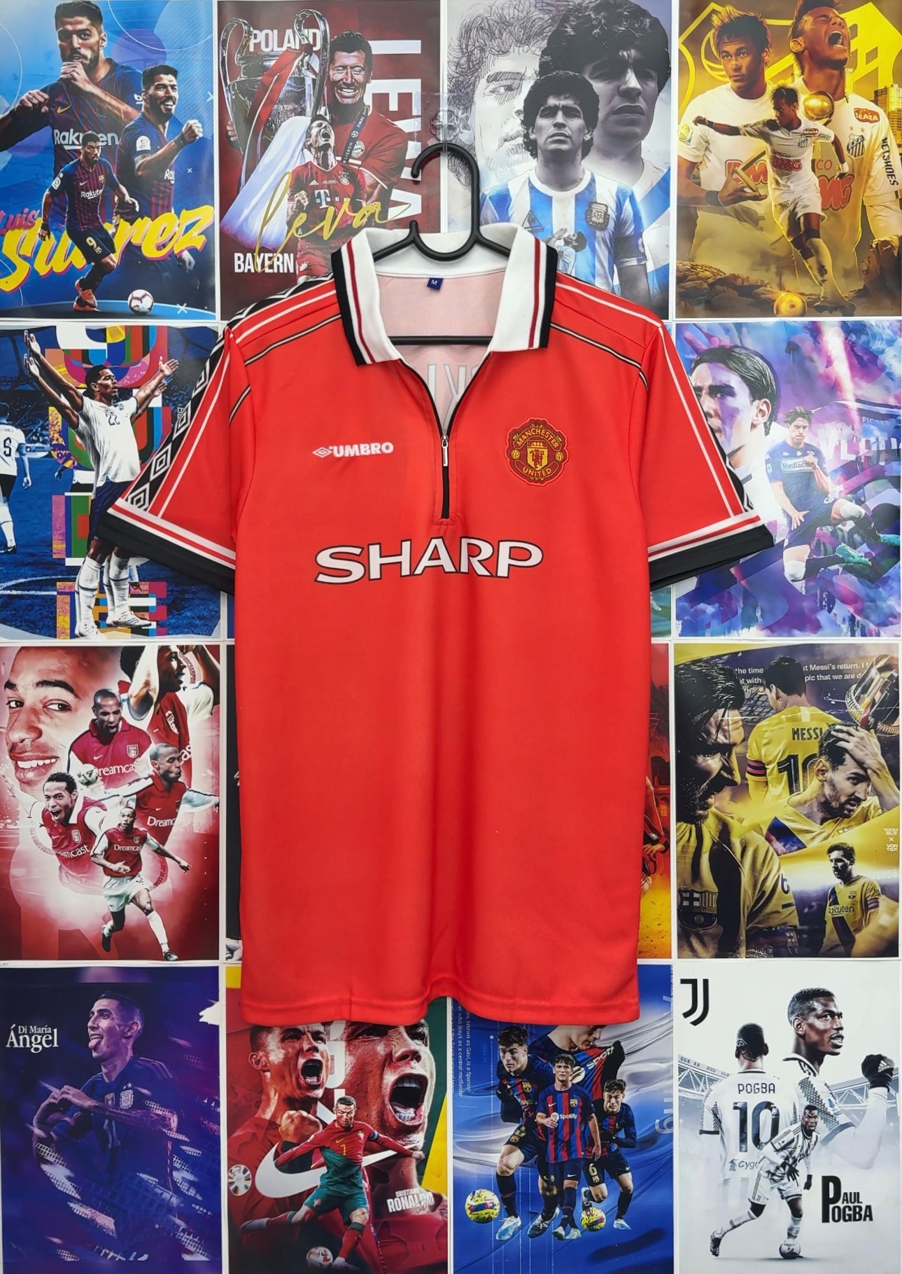 BECKHAM MAN UTD 98-99 HOME KIDS KIT