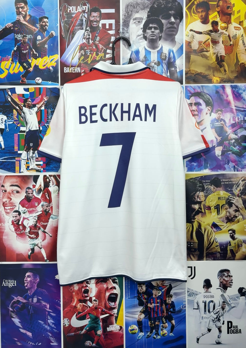 BECKHAM ENGLAND 2004 HOME KIT