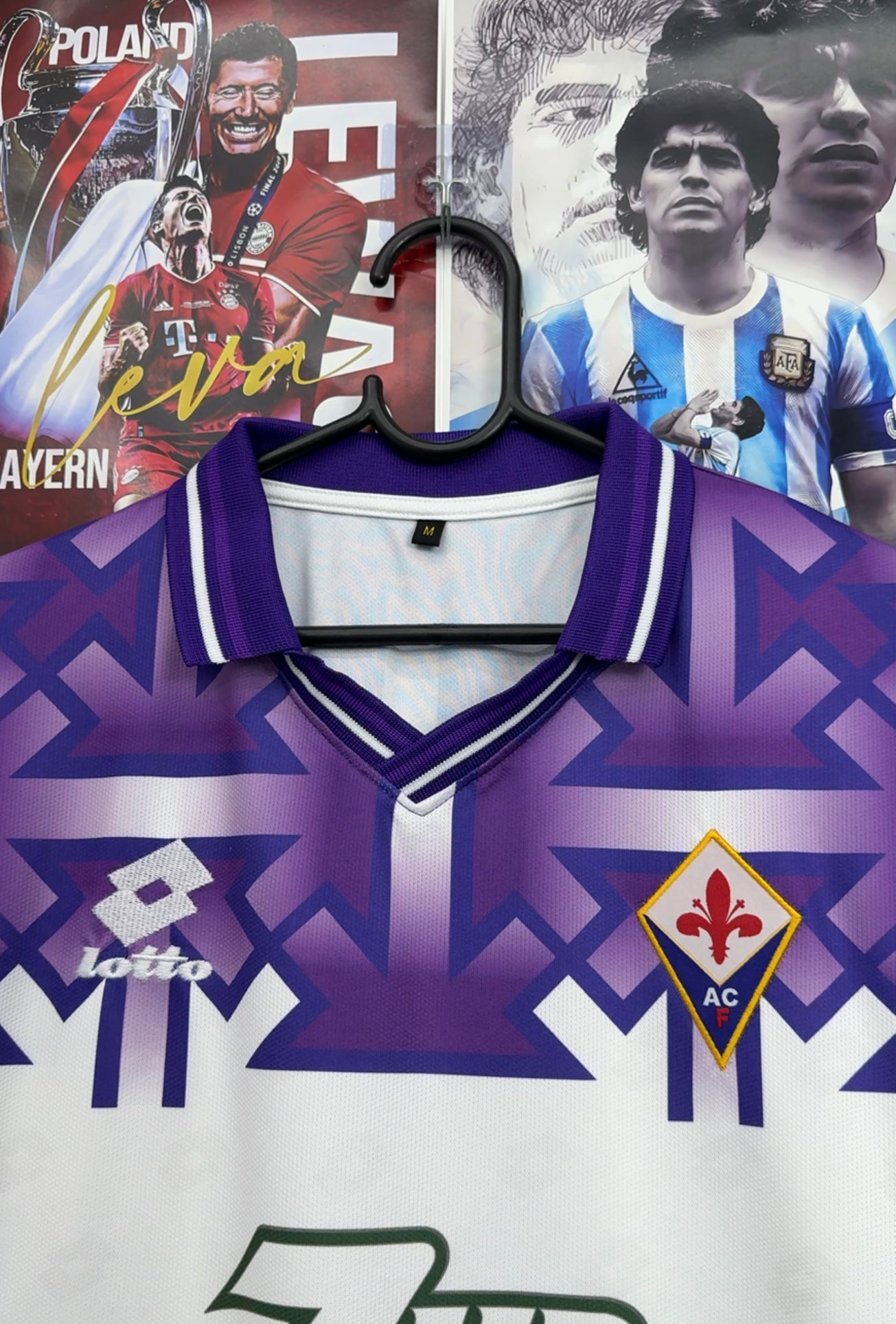 BATISTUTA FIORENTINA 92-93 AWAY OVERSIZED KIT