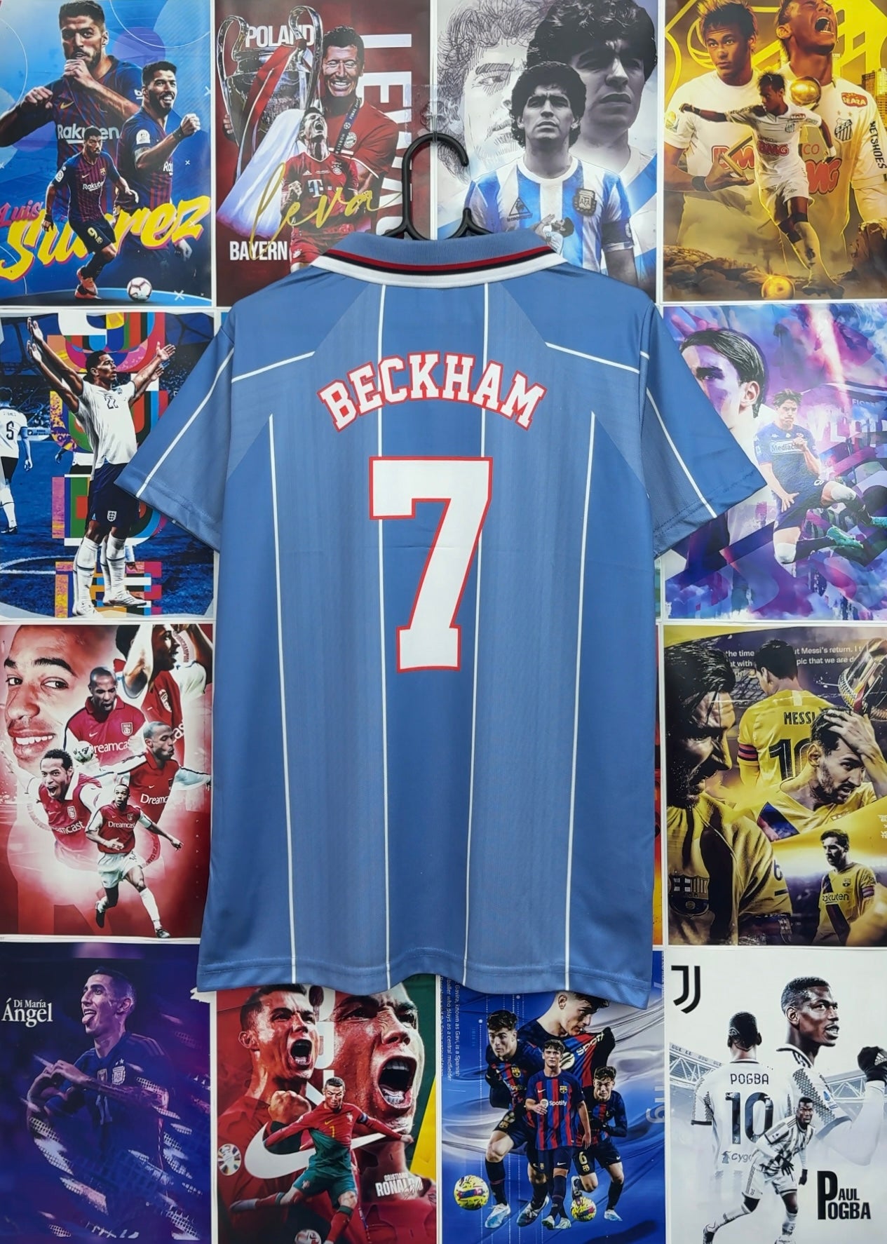 BECKHAM ENGLAND 1996 AWAY KIT