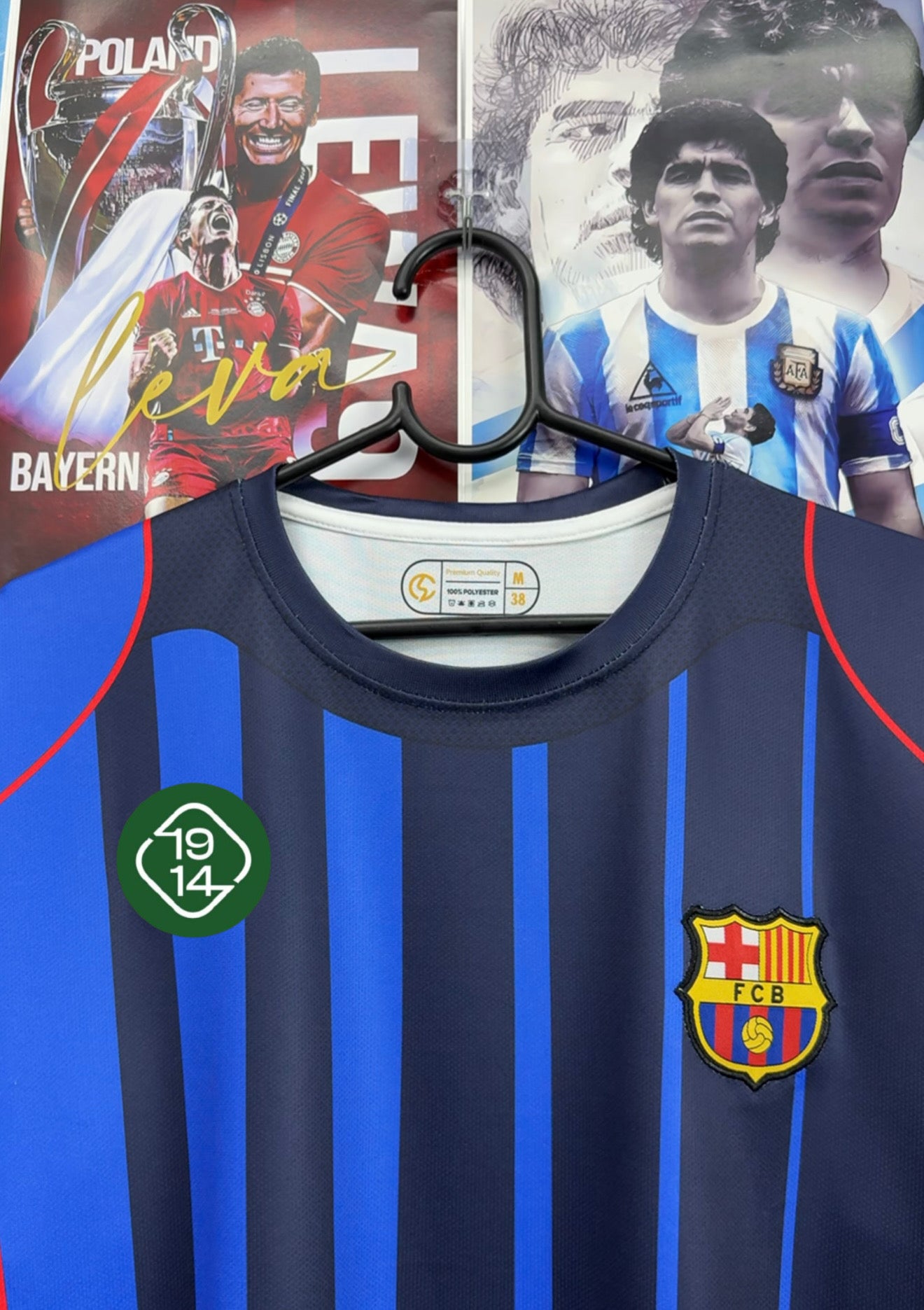 MESSI BARCA 04-05 AWAY OVERSIZED KIT