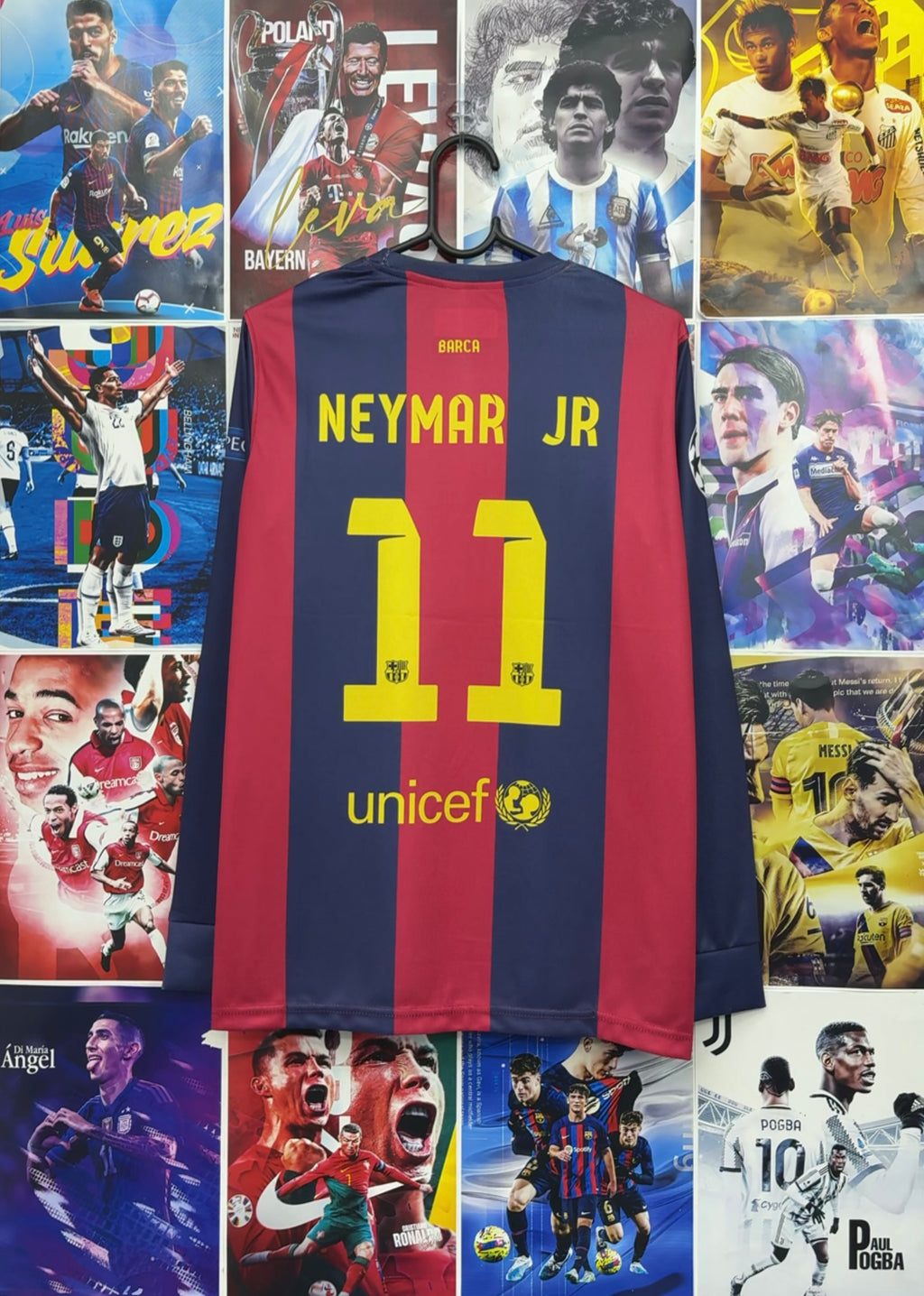 NEYMAR BARCA 14-15 HOME FULL SLEEVE KIT