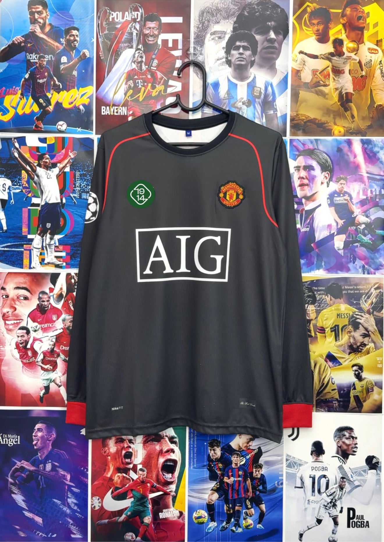 RONALDO MAN UNITED 07-08 AWAY FULL SLEEVE KIT