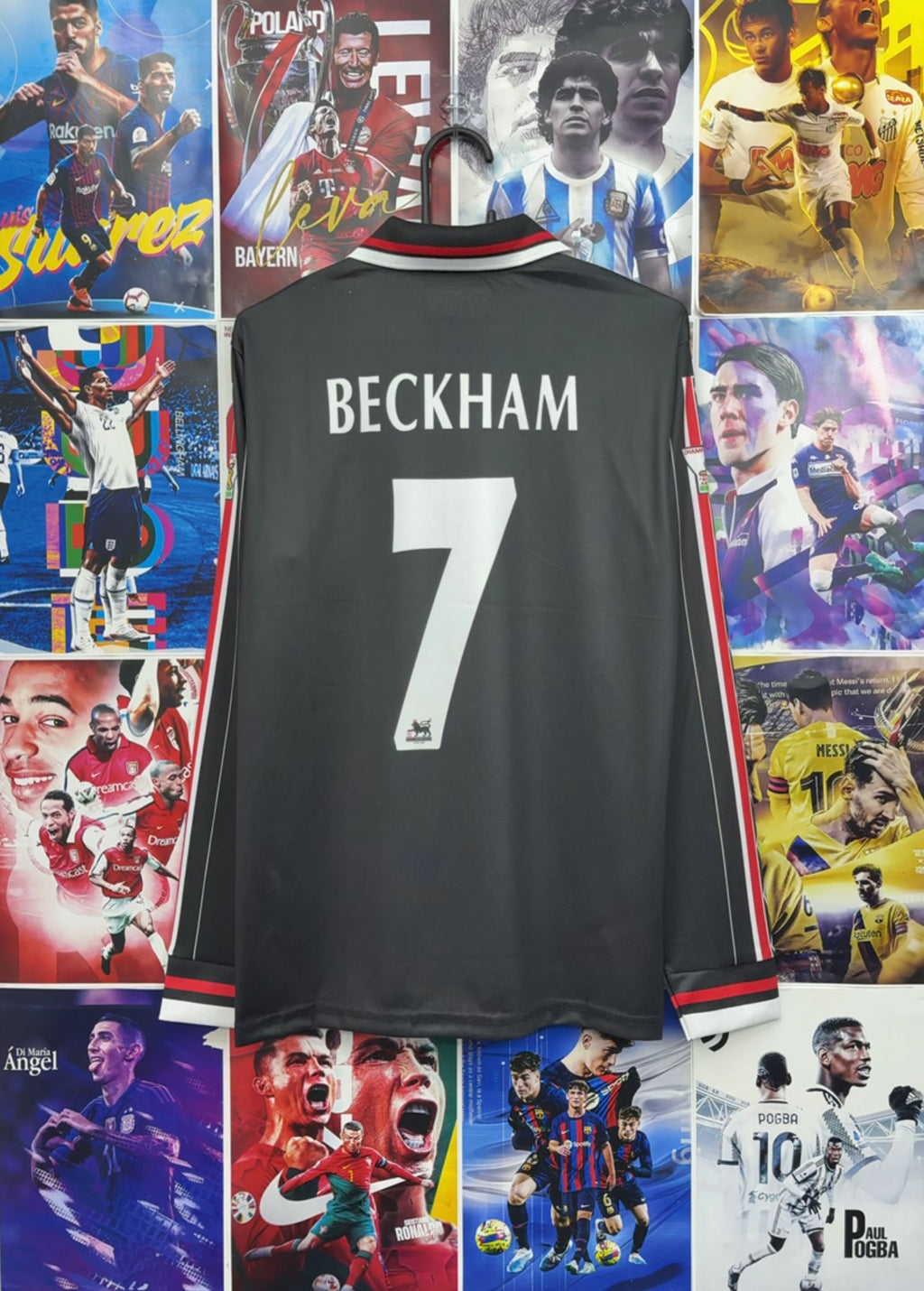 BECKHAM MAN UNITED 98-99 BLACK FULL SLEEVE KIT