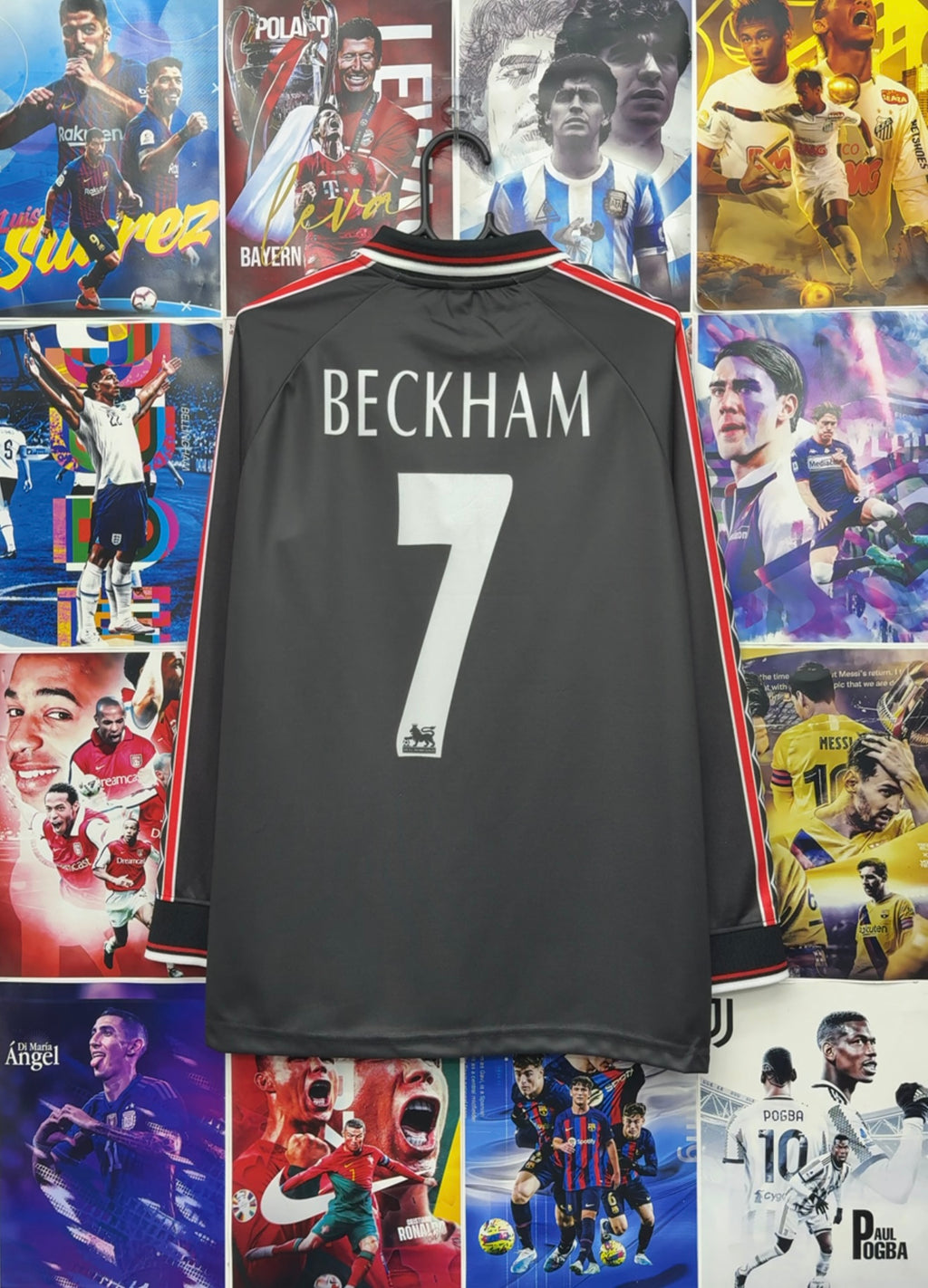 BECKHAM MAN UNITED 98-99 BLACK FULL SLEEVE KIT
