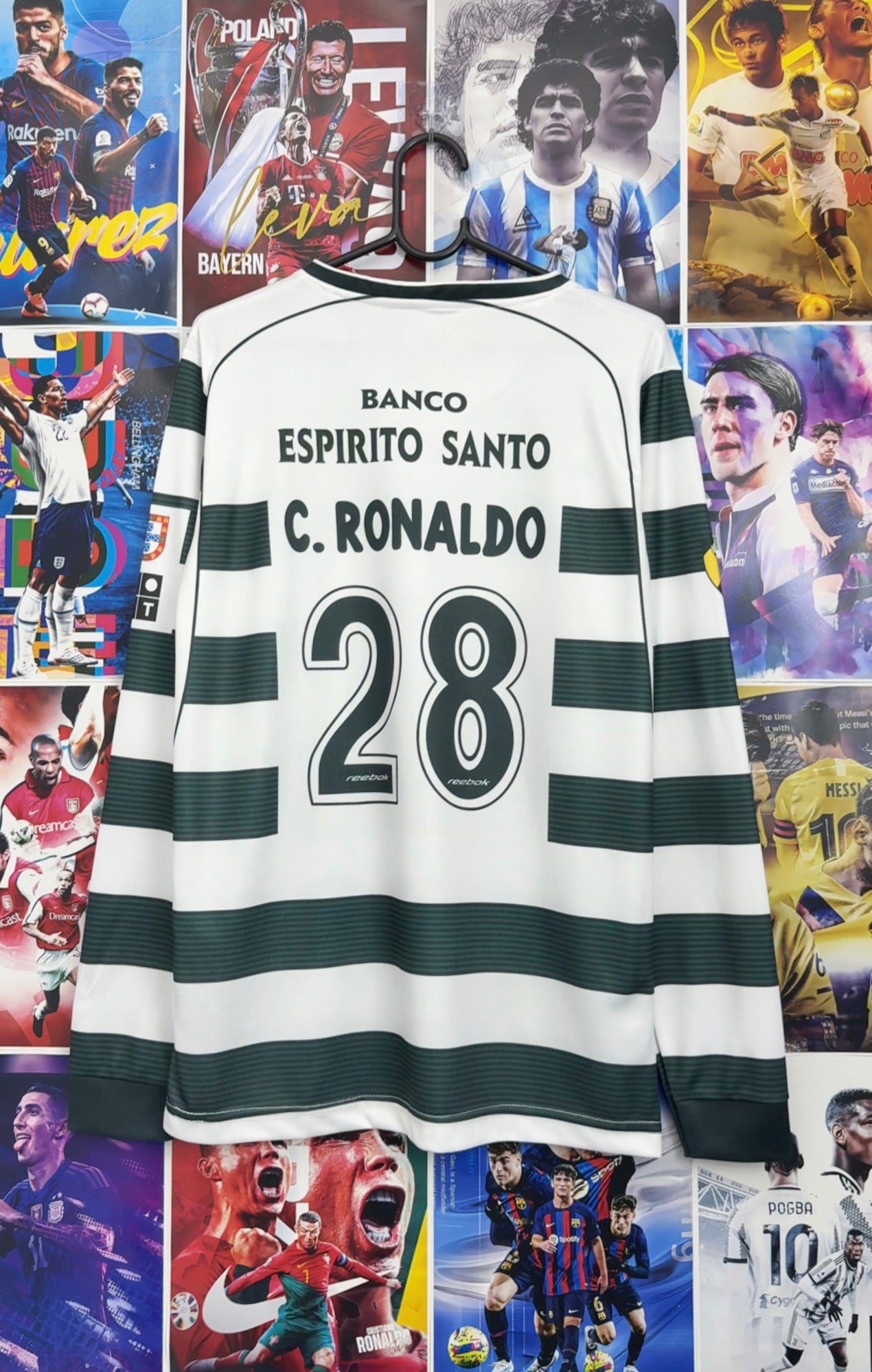 RONALDO SPORTING 02-03 HOME FULL SLEEVE KIT