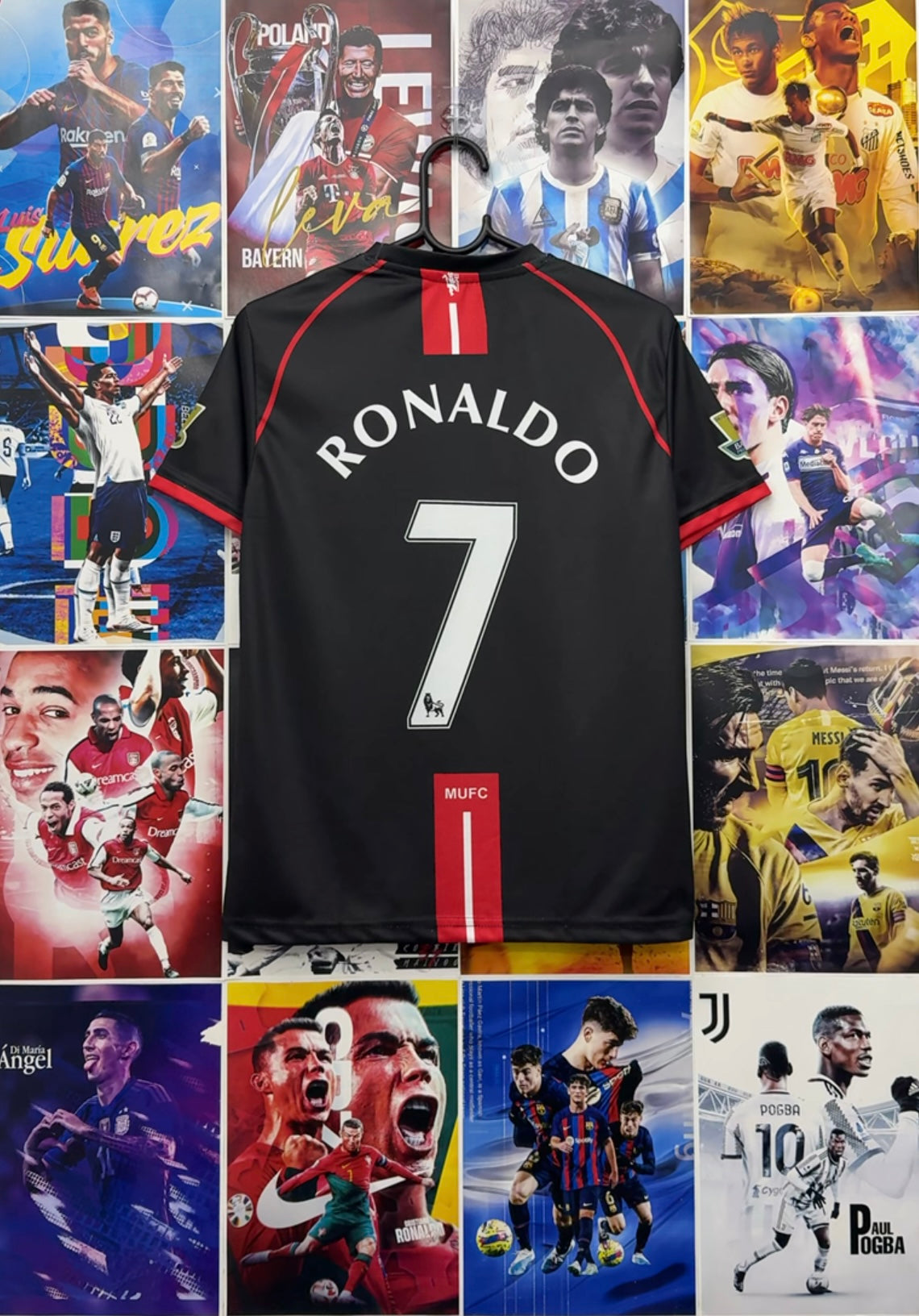 RONALDO MAN UNITED 07-08 AWAY KIDS KIT