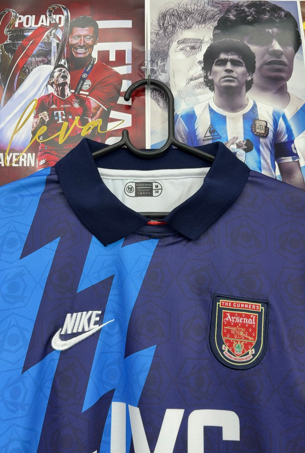 BERGKAMP ARSENAL 95-96 AWAY FULL SLEEVE KIT