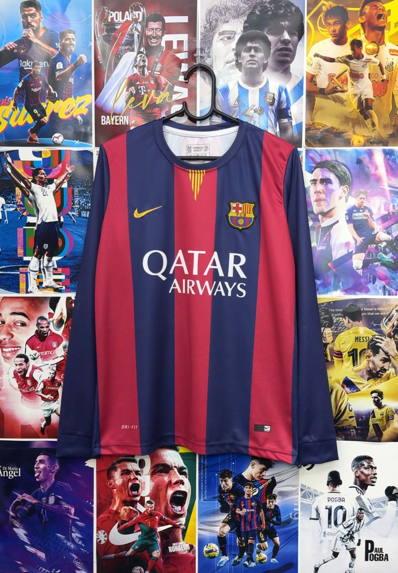 MESSI BARCA 14-15 HOME FULL SLEEVE KIT