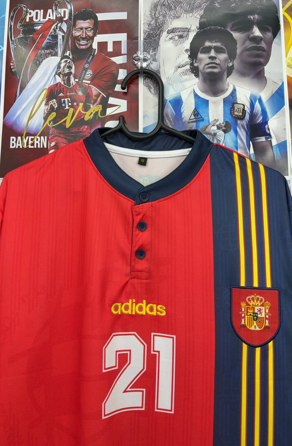 LUIS ENRIQUE SPAIN 1996 HOME OVERSIZED KIT