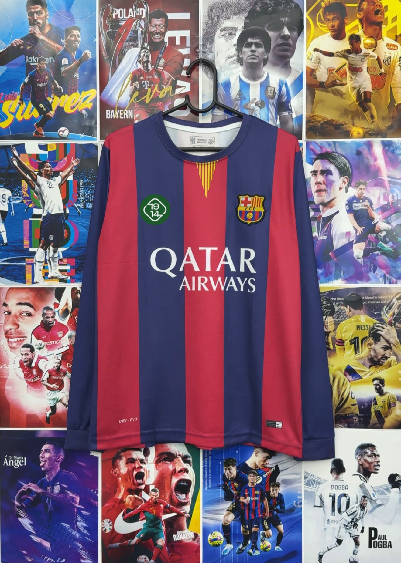 NEYMAR BARCA 14-15 HOME FULL SLEEVE KIT