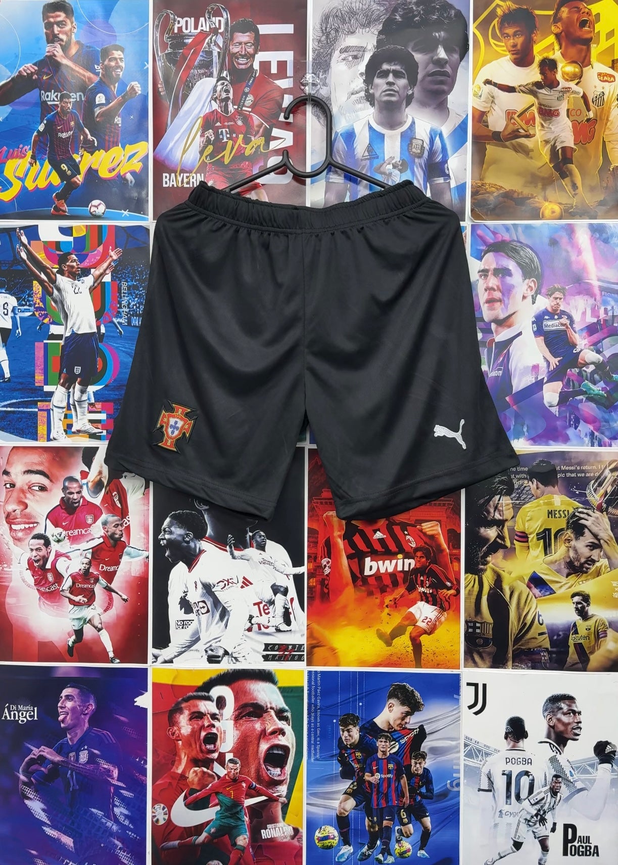 PORTUGAL BLACK SHORTS