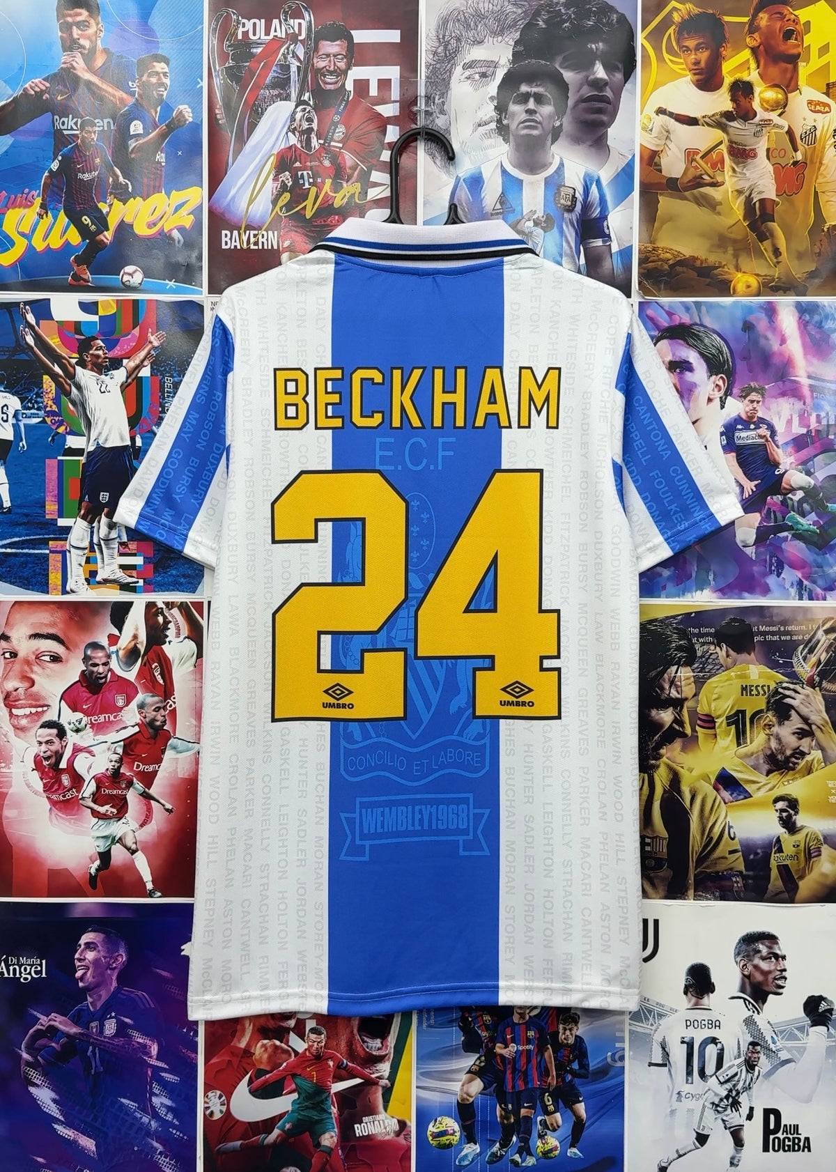 BECKHAM MAN UNITED 94-95 AWAY KIT