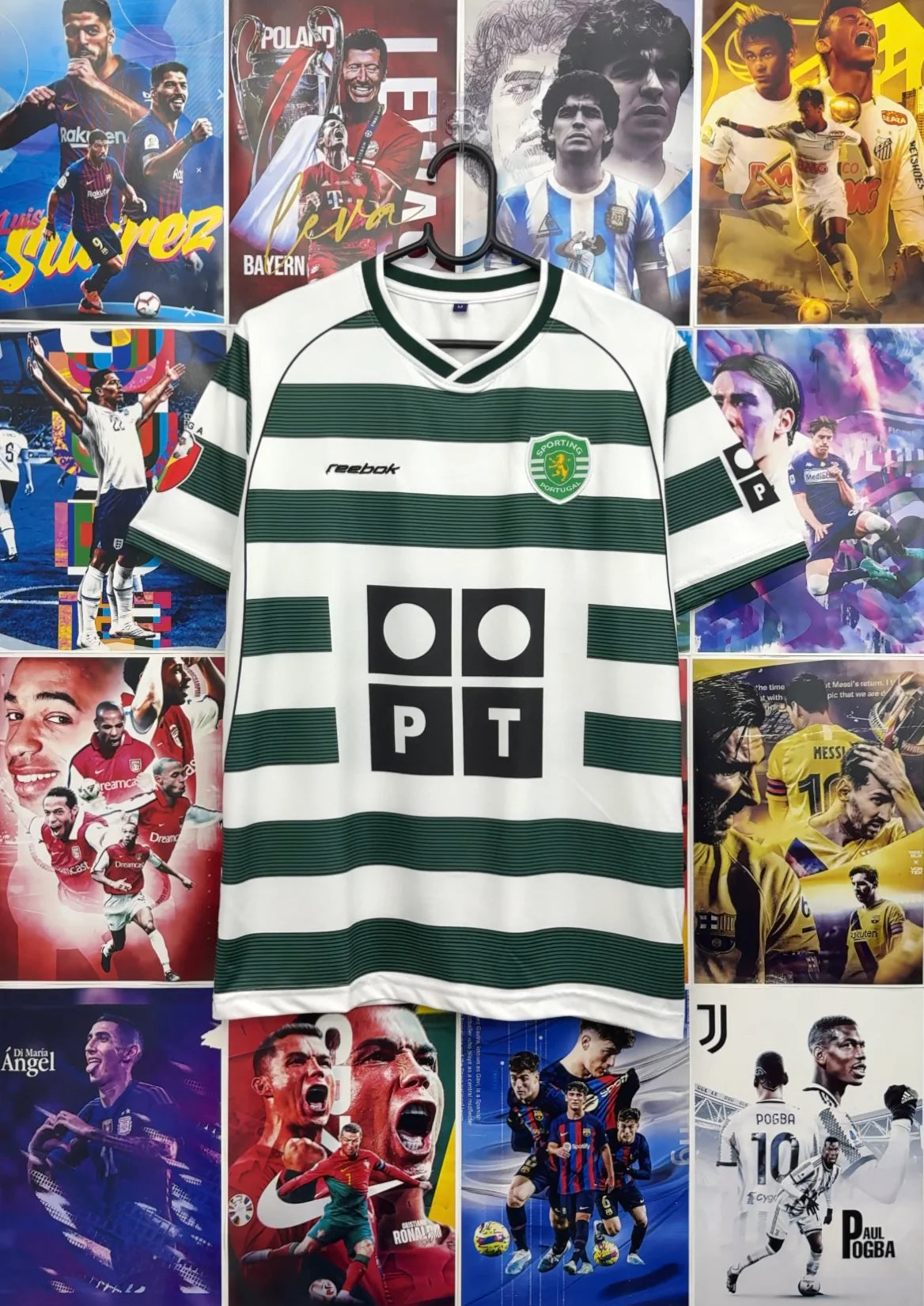 RONALDO SPORTING 02-03 HOME FULL KIT