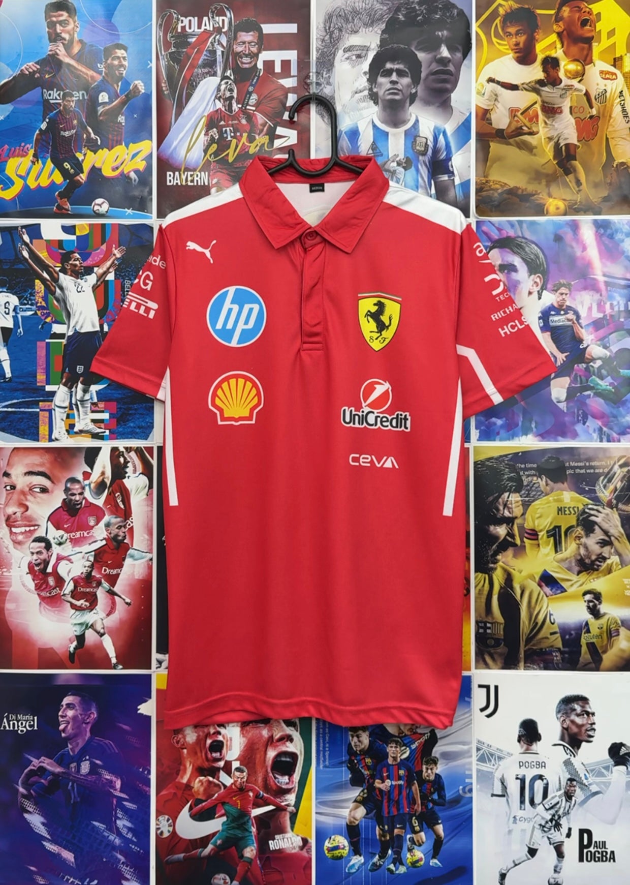 F1 FERRARI SCUDERIA RED POLO
