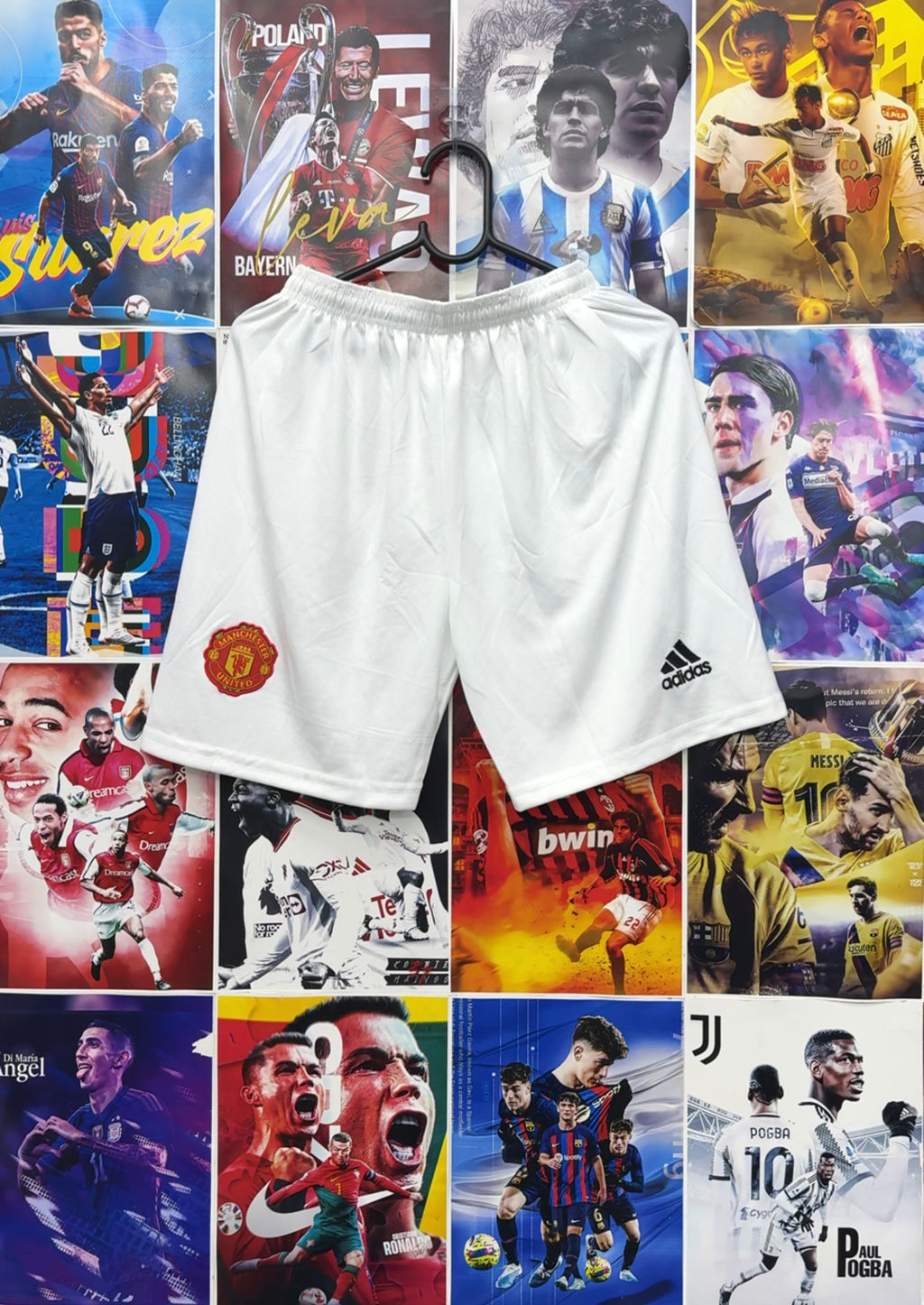 MAN UNITED WHITE SHORTS