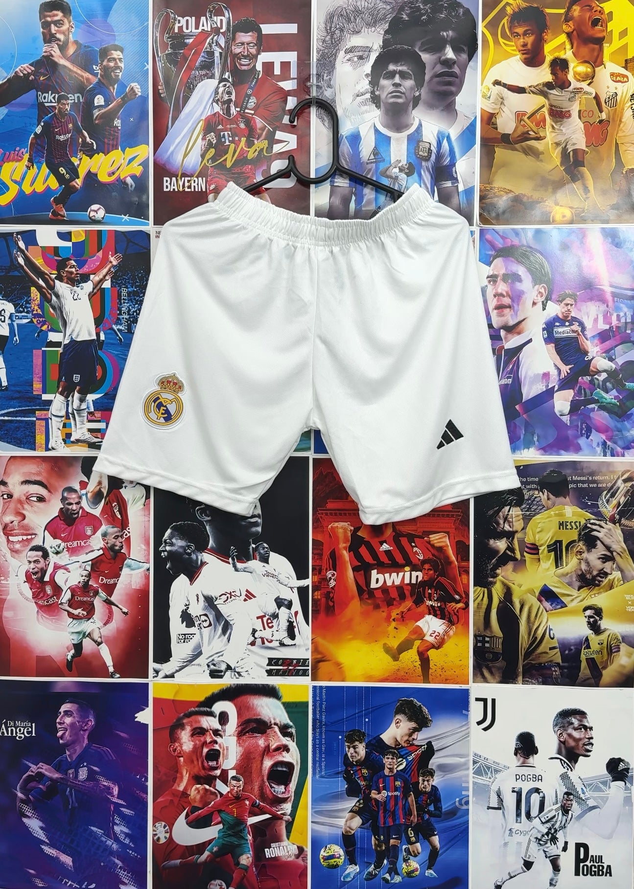 REAL MADRID WHITE SHORTS