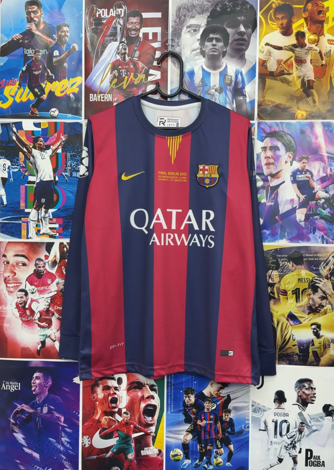 NEYMAR BARCA 14-15 HOME FULL SLEEVE KIT