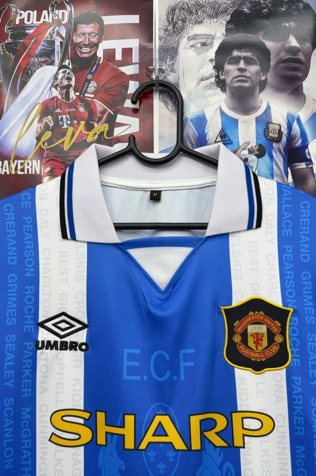 BECKHAM MAN UNITED 94-95 AWAY KIT