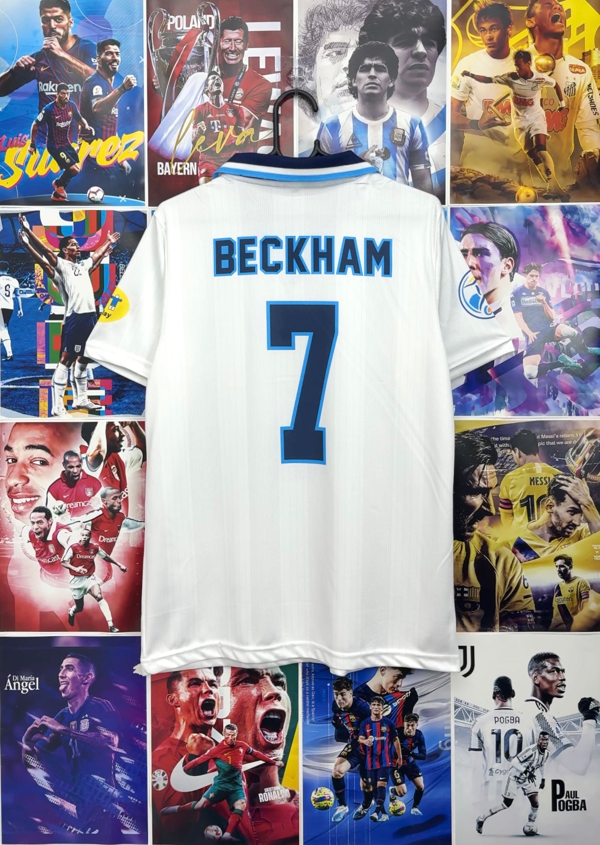 BECKHAM ENGLAND 1996 HOME KIT