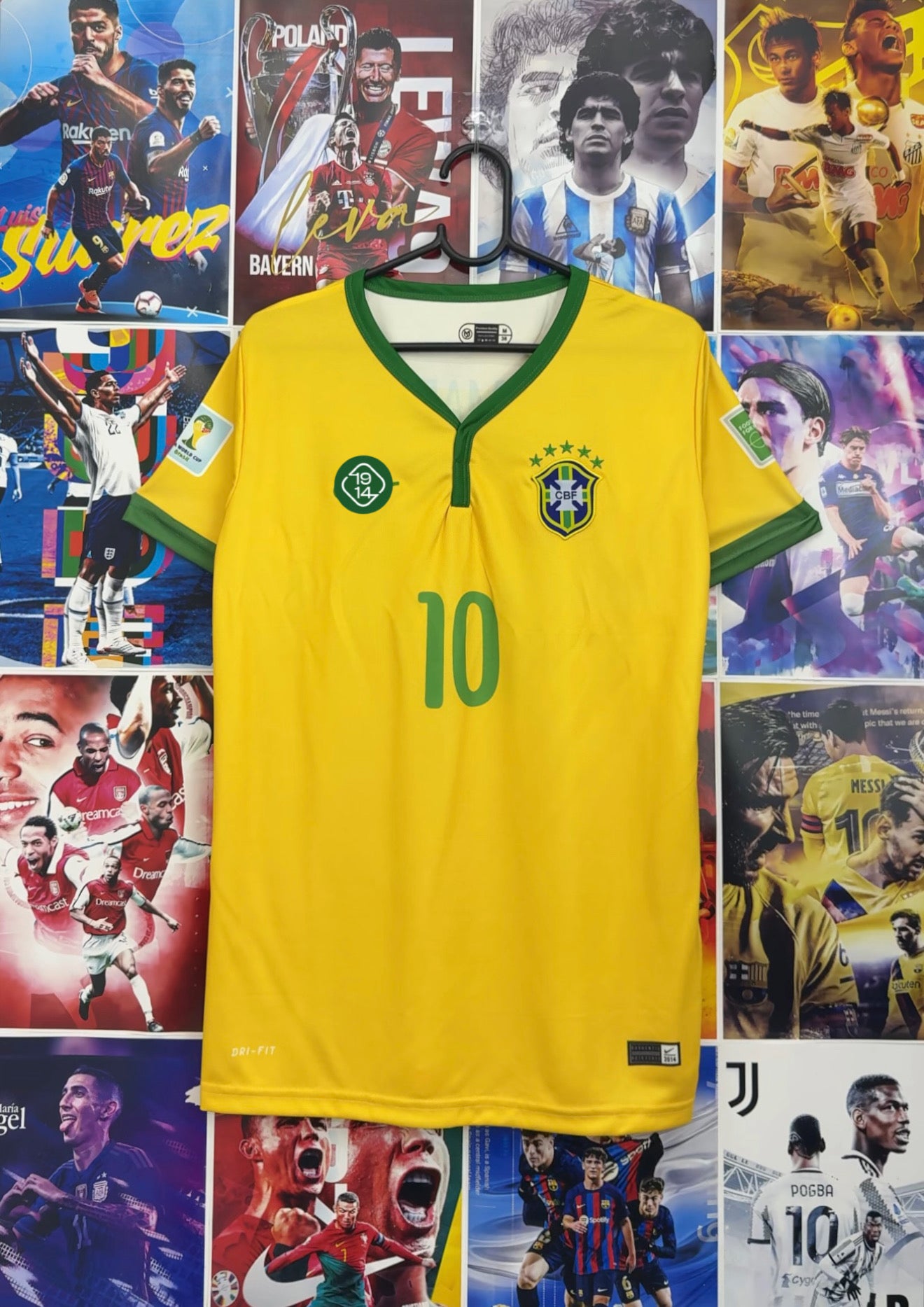 NEYMAR BRAZIL 2014 HOME KIT