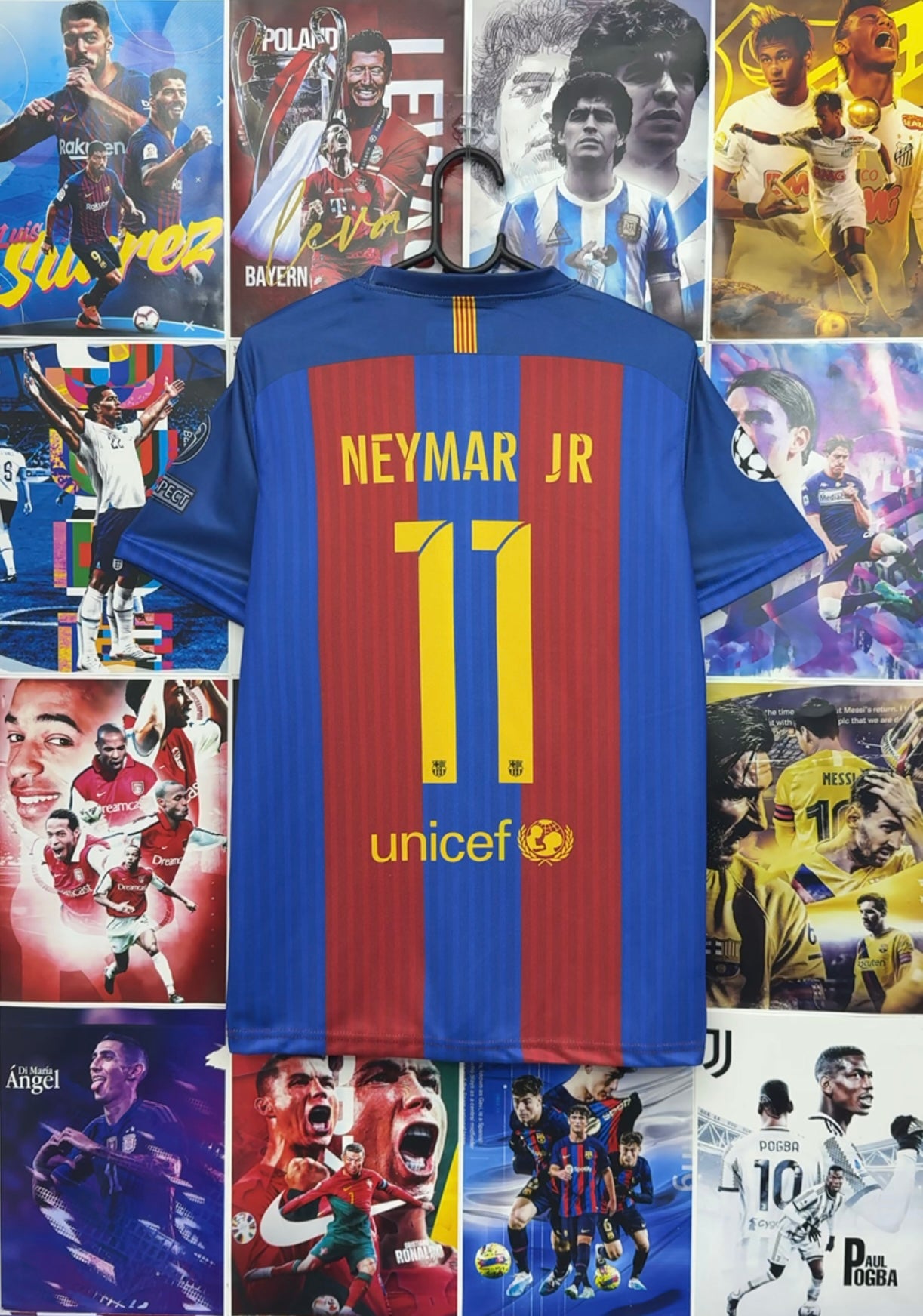 NEYMAR BARCA 17-18 HOME KIT