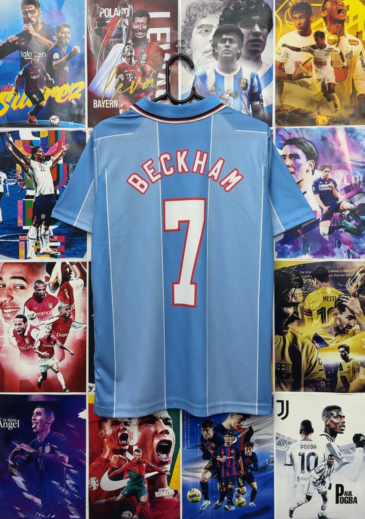 BECKHAM ENGLAND 1996 AWAY KIT