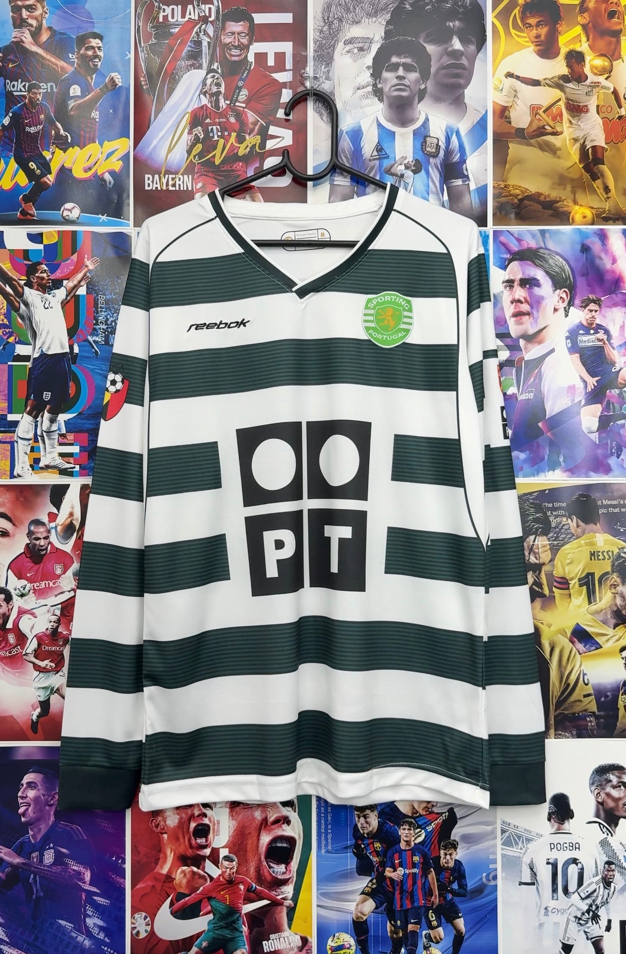 RONALDO SPORTING 02-03 HOME FULL SLEEVE KIT