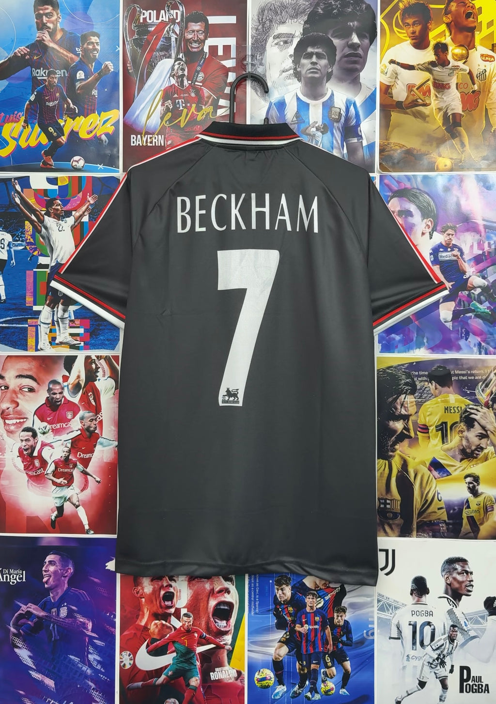 BECKHAM MAN UNITED 98-99 BLACK KIT