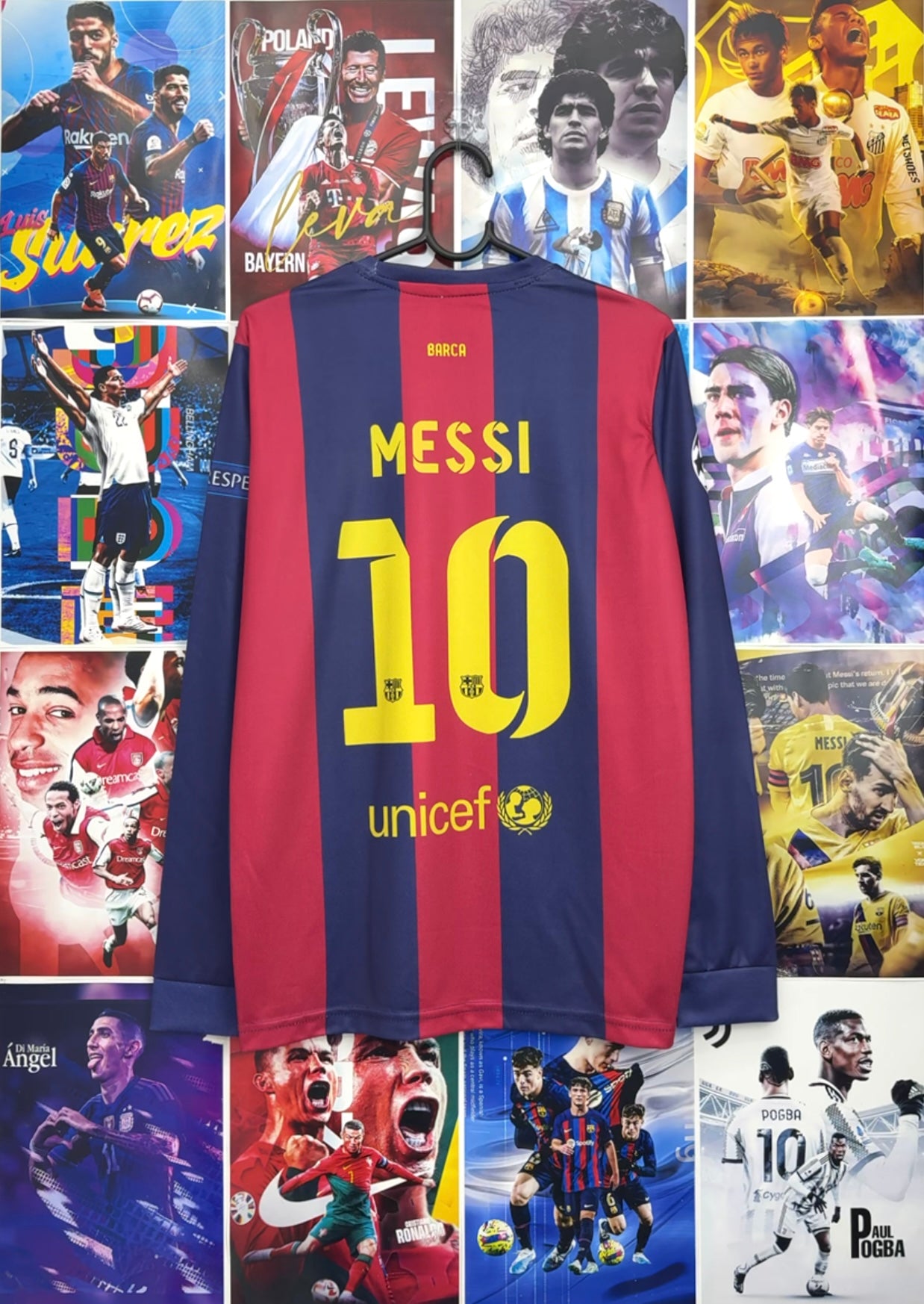 MESSI BARCA 14-15 HOME FULL SLEEVE KIT