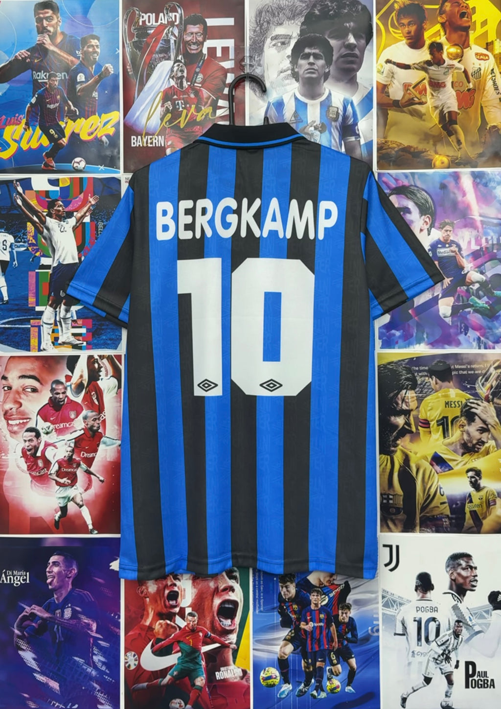 BERGKAMP INTER MILAN 92-93 HOME KIT