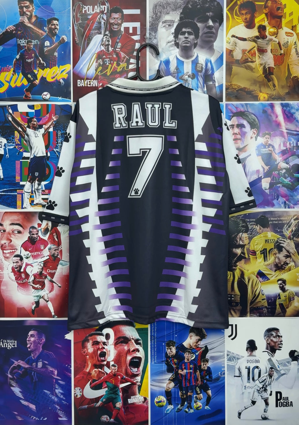 RAUL REAL MADRID 97-98 THIRD OVERSIZED KIT