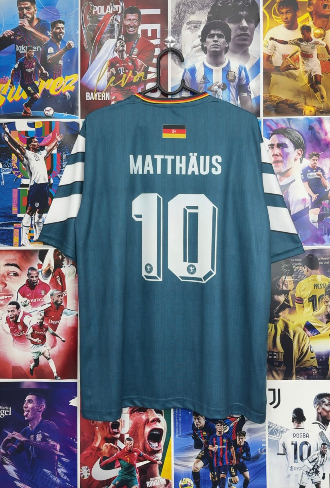 MATTHAUS GERMANY 1996 AWAY OVERSIZED KIT