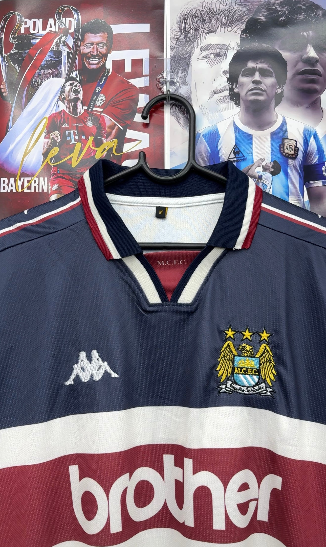 KINKLADZE MANCITY 97-98 AWAY OVERSIZED KIT