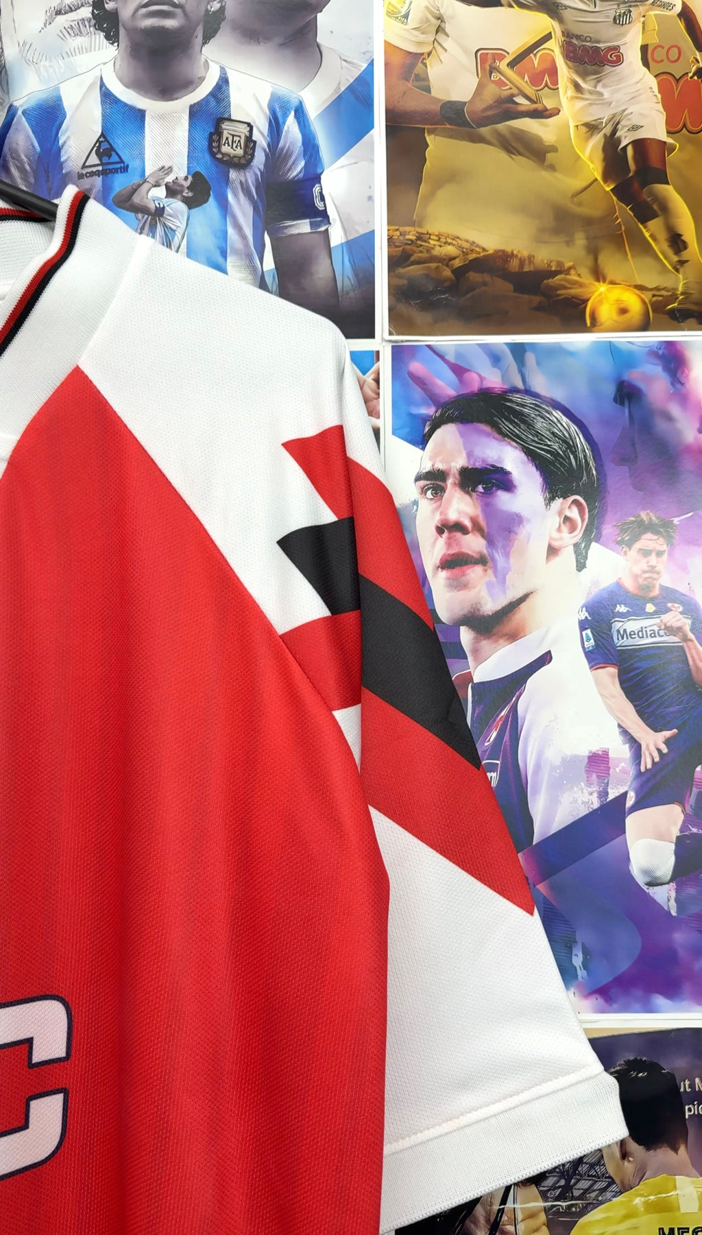 ARSENAL 92-93 V KNITTED OVERSIZED HOME KIT (No Name)