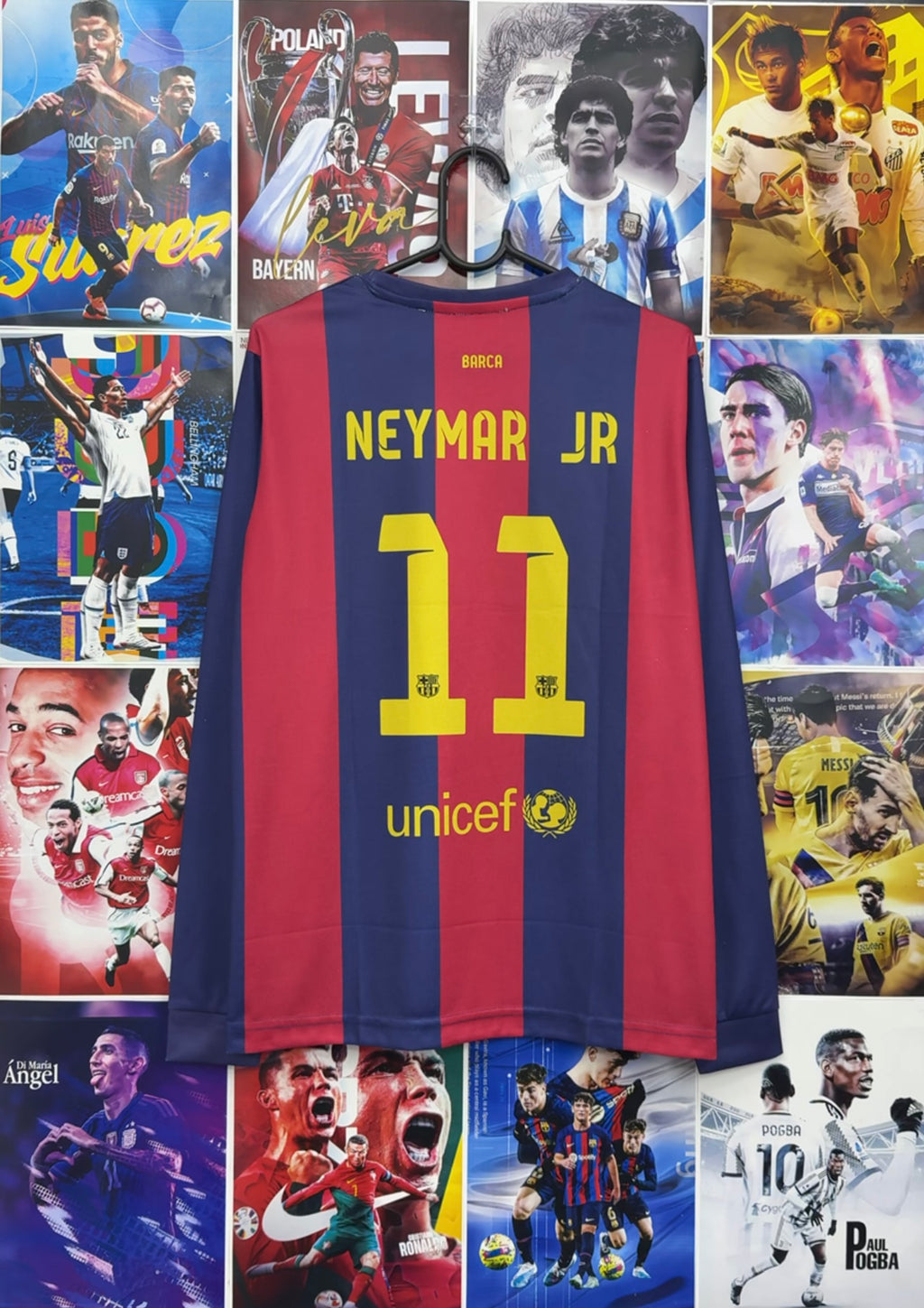 NEYMAR BARCA 14-15 HOME FULL SLEEVE KIT