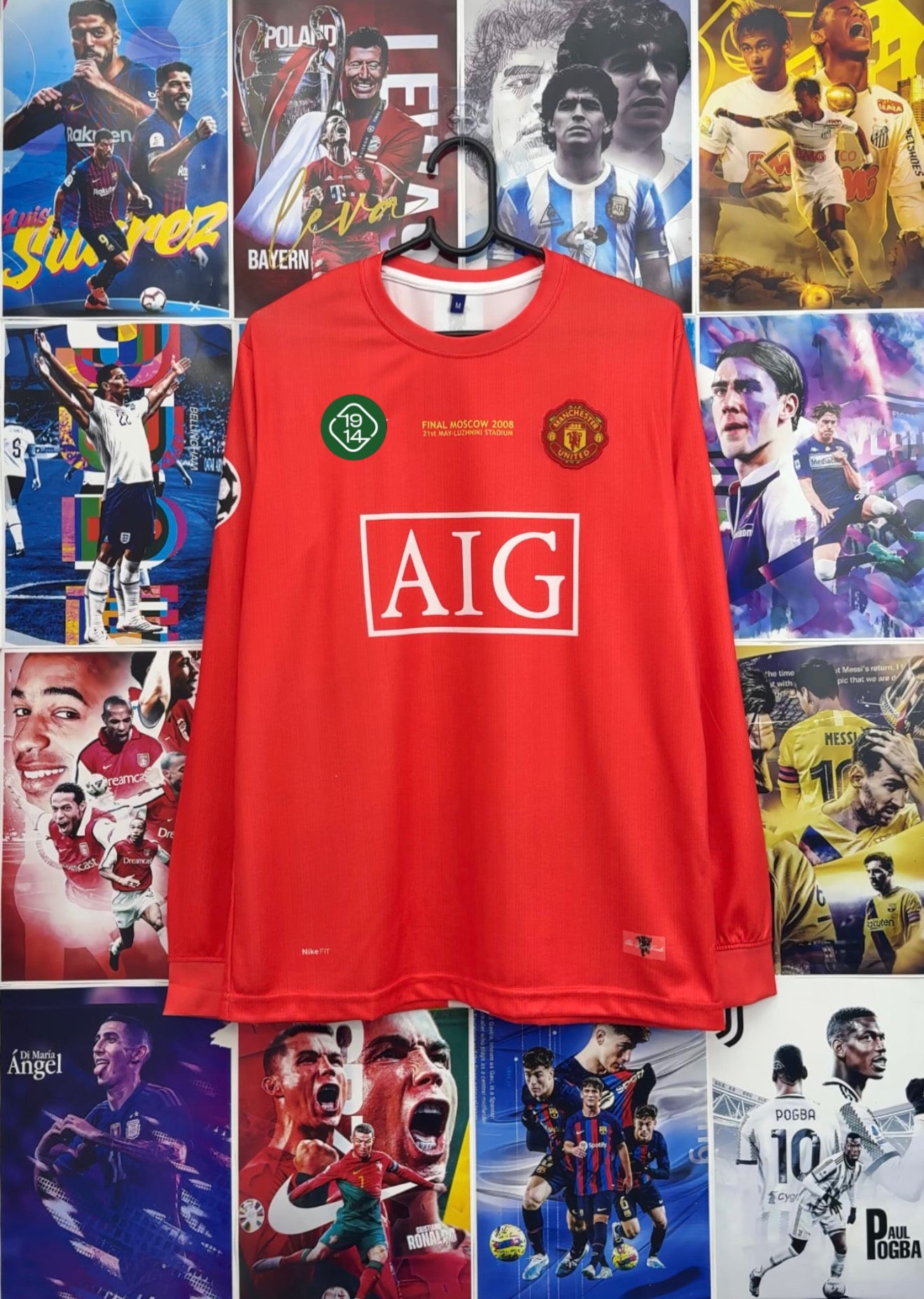 RONALDO MAN UNITED 07-08 HOME FULL SLEEVE KIT