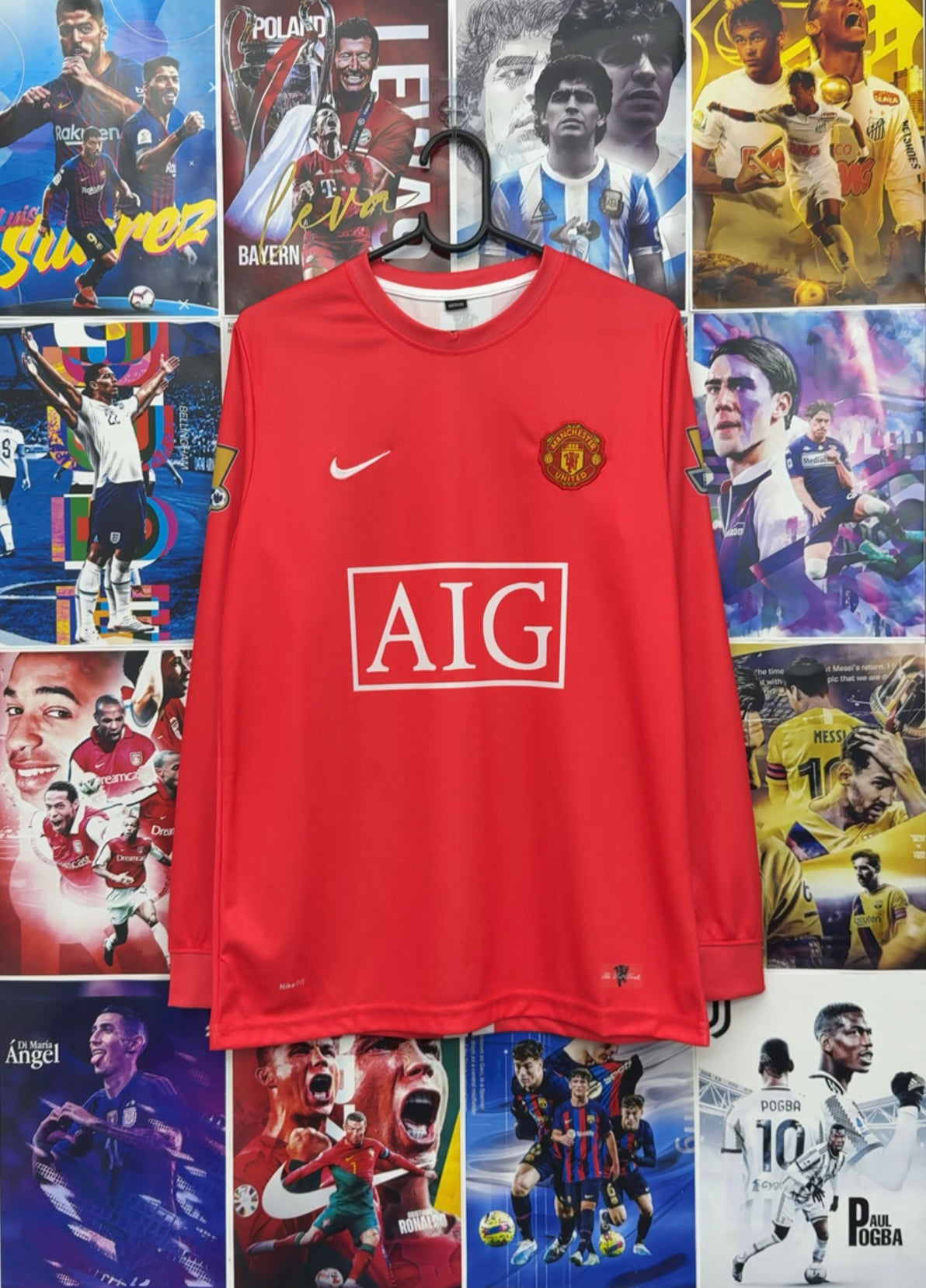 RONALDO MAN UNITED 07-08 HOME FULL SLEEVE KIT