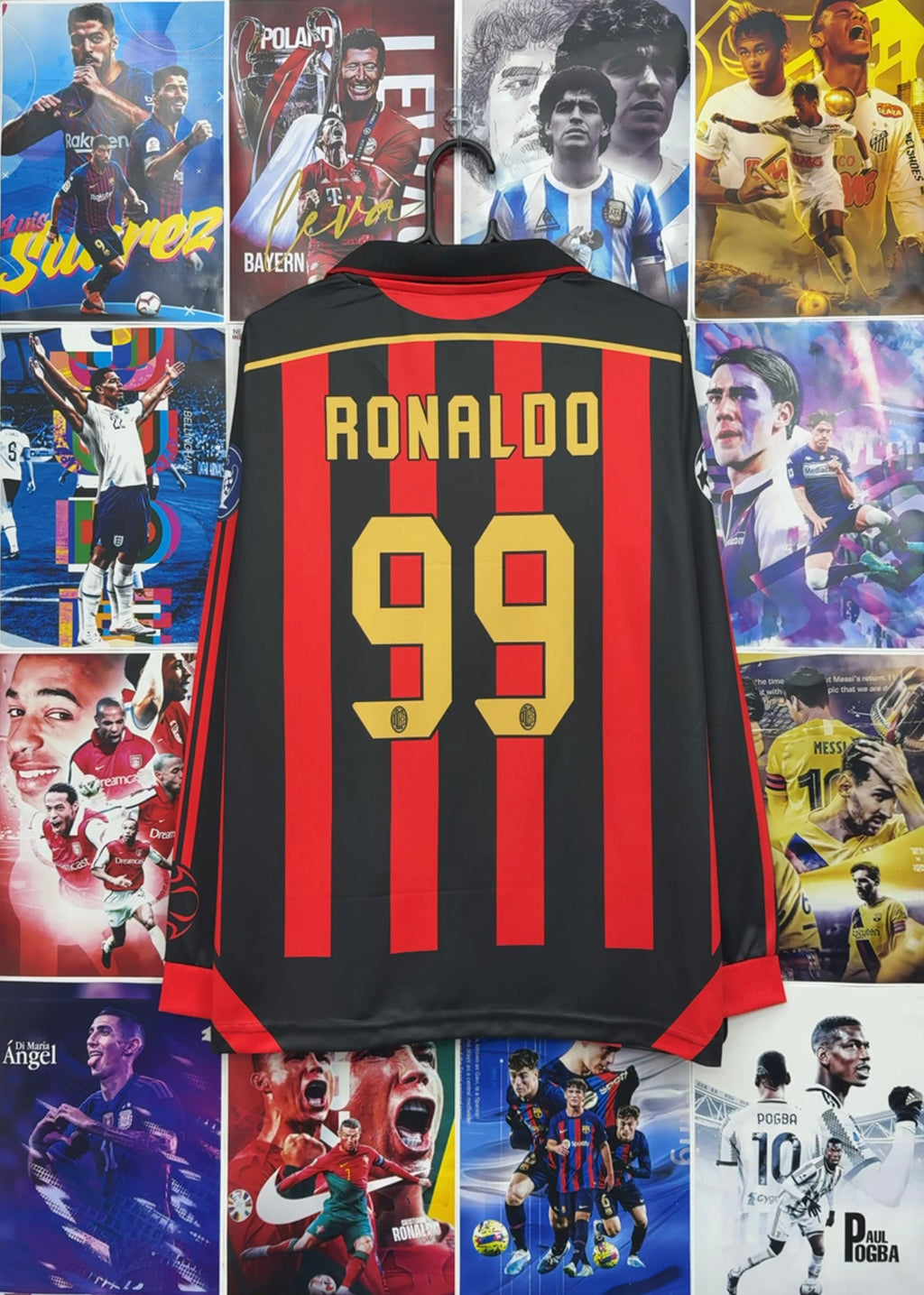 RONALDO NAZARIO MILAN 06-07 HOME FULL SLEEVE KIT