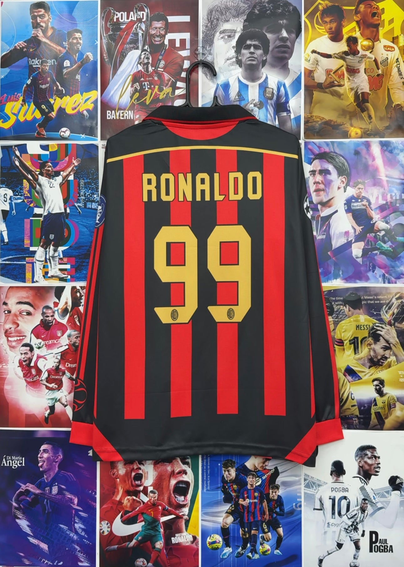 RONALDO NAZARIO MILAN 06-07 HOME FULL SLEEVE KIT