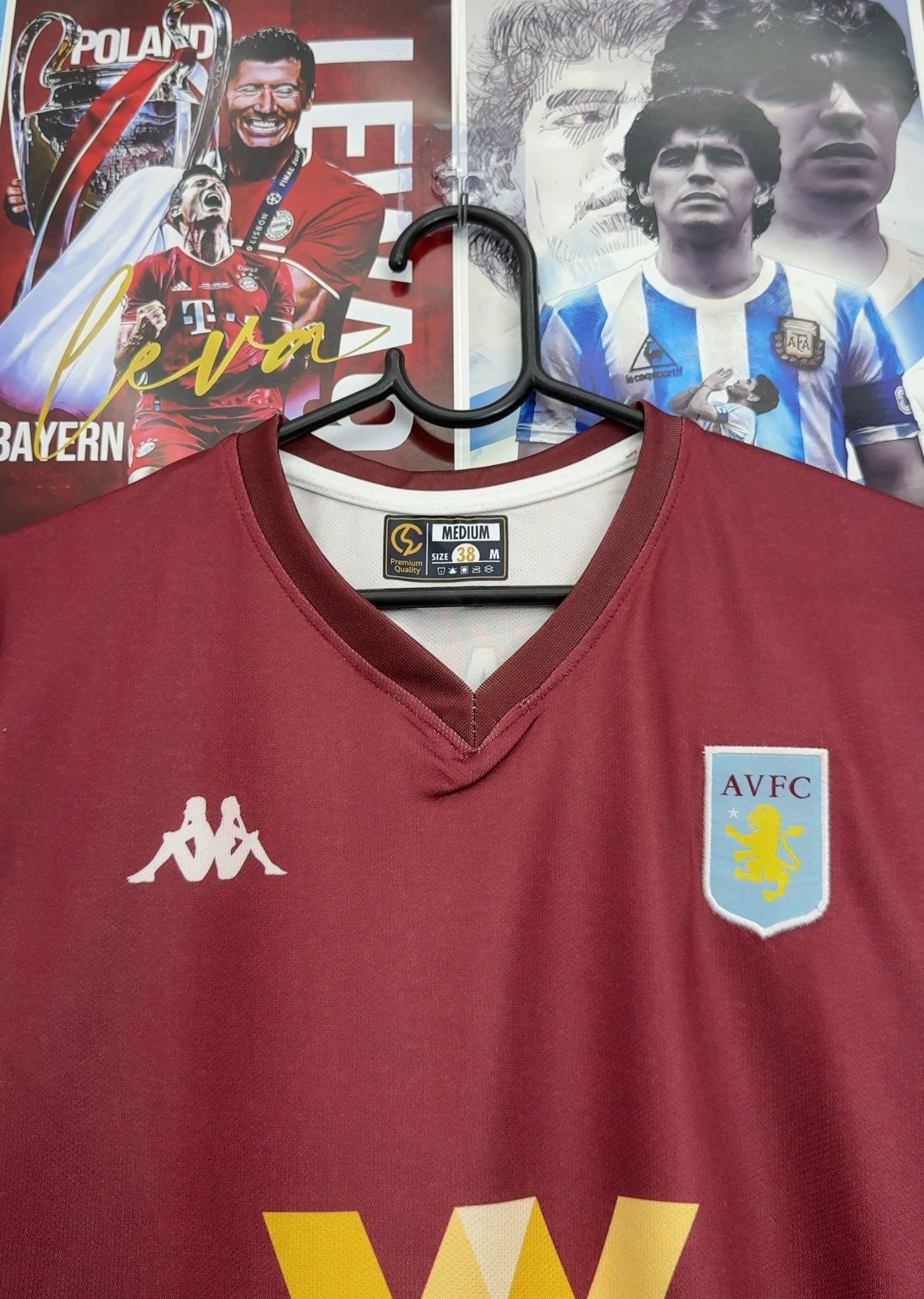 GREALISH ASTON VILLA 19-20 HOME KIT