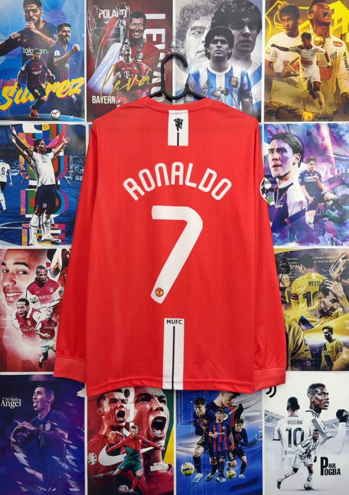 RONALDO MAN UNITED 07-08 HOME FULL SLEEVE KIT