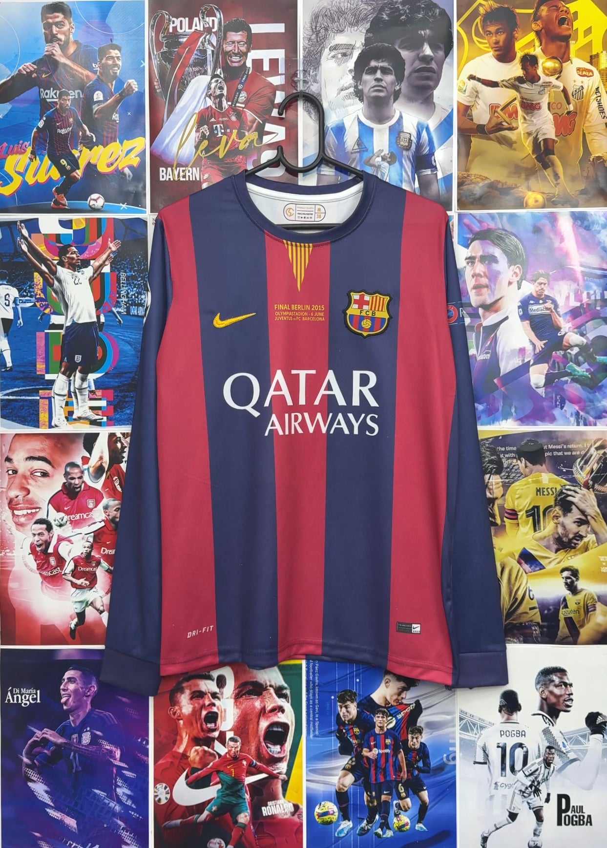 MESSI BARCA 14-15 HOME FULL SLEEVE KIT